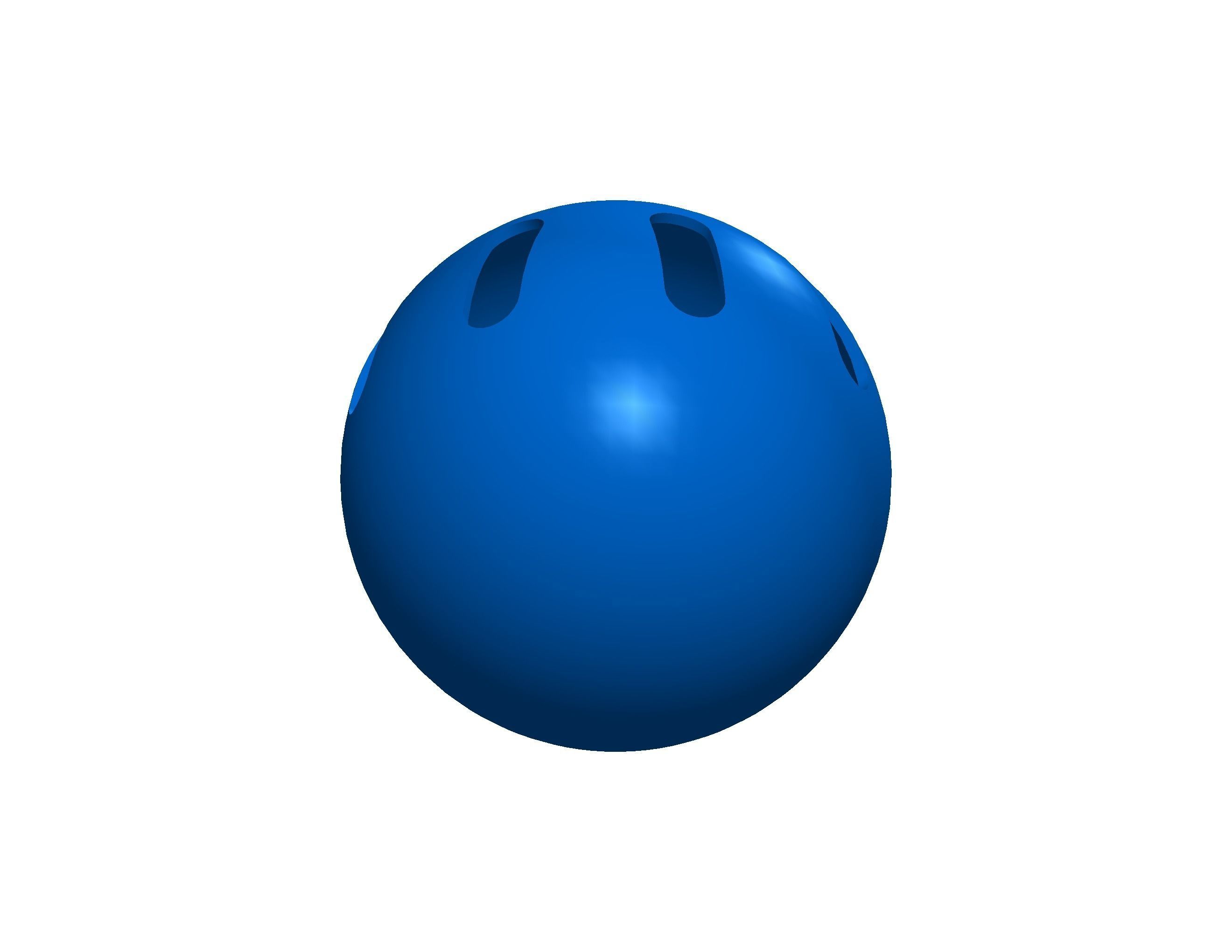 Plastic Wiffle Ball 3D print model_37