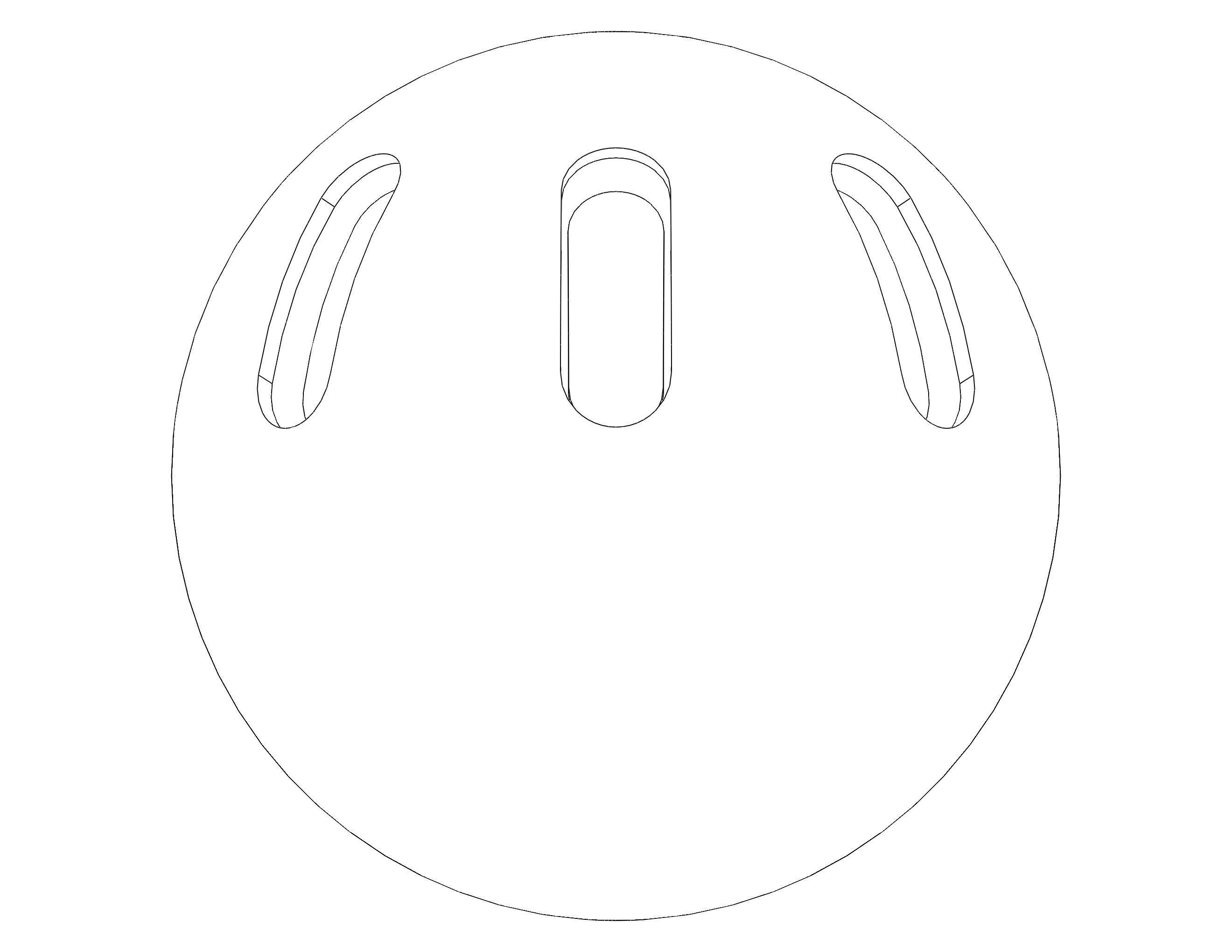 Plastic Wiffle Ball 3D print model_22