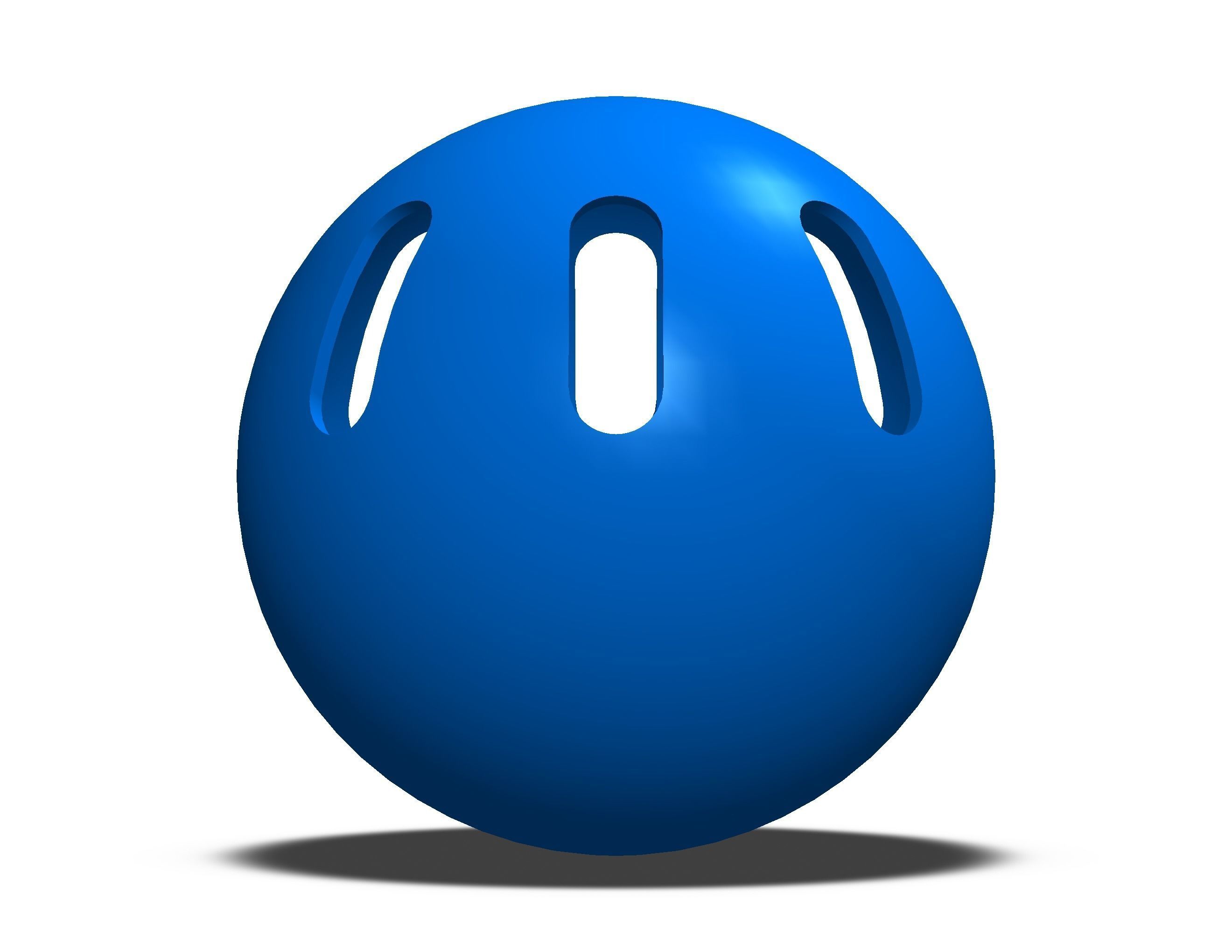 Plastic Wiffle Ball 3D print model_29