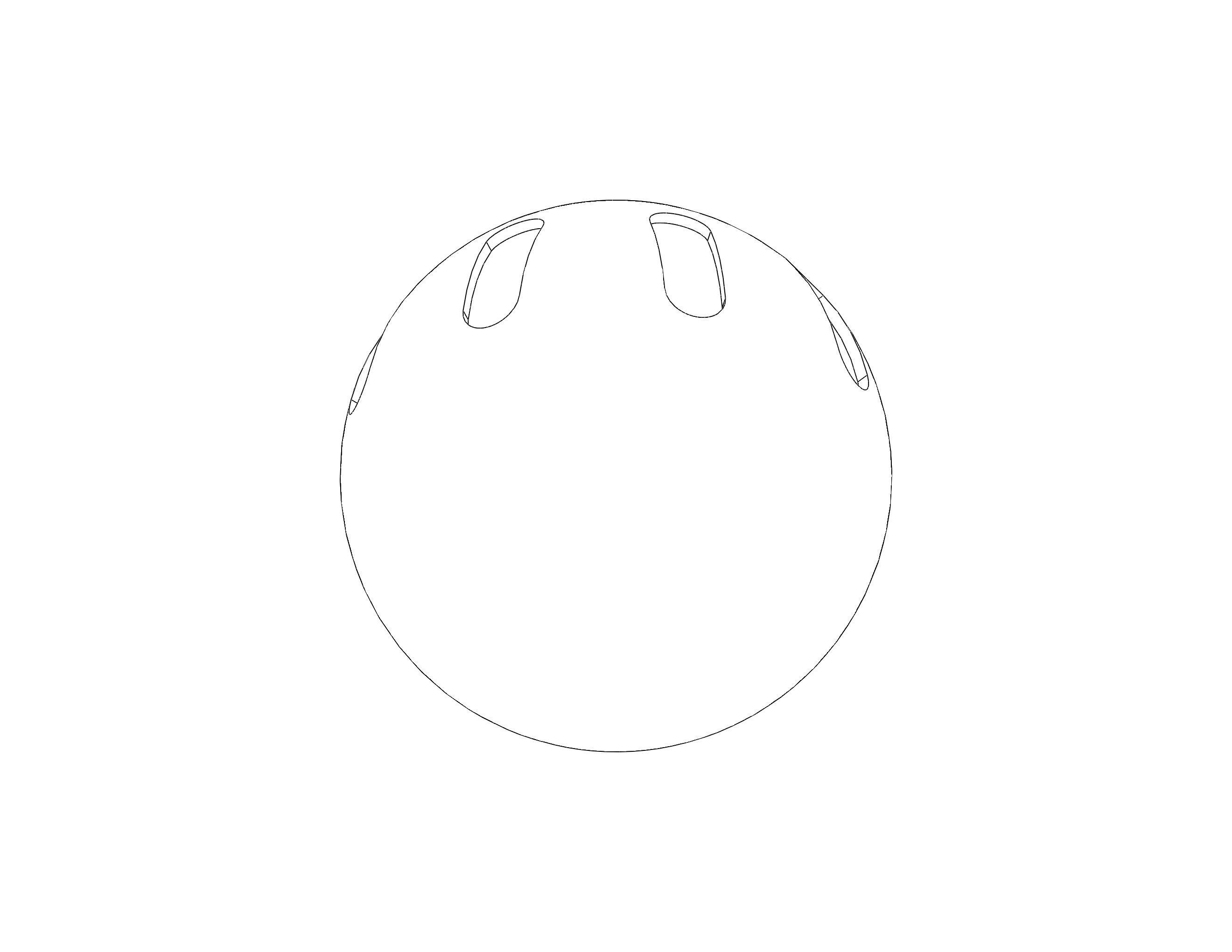 Plastic Wiffle Ball 3D print model_34