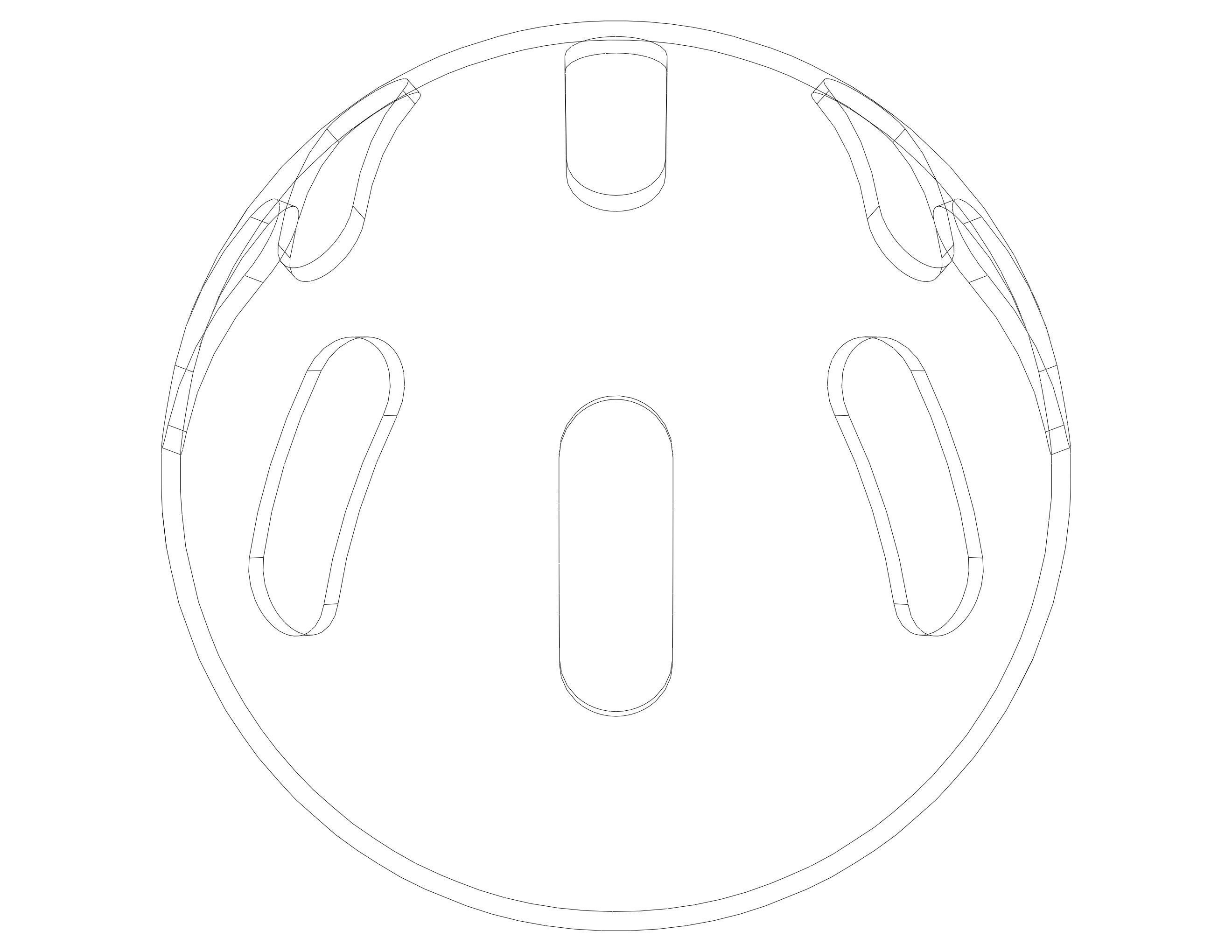 Plastic Wiffle Ball 3D print model_8