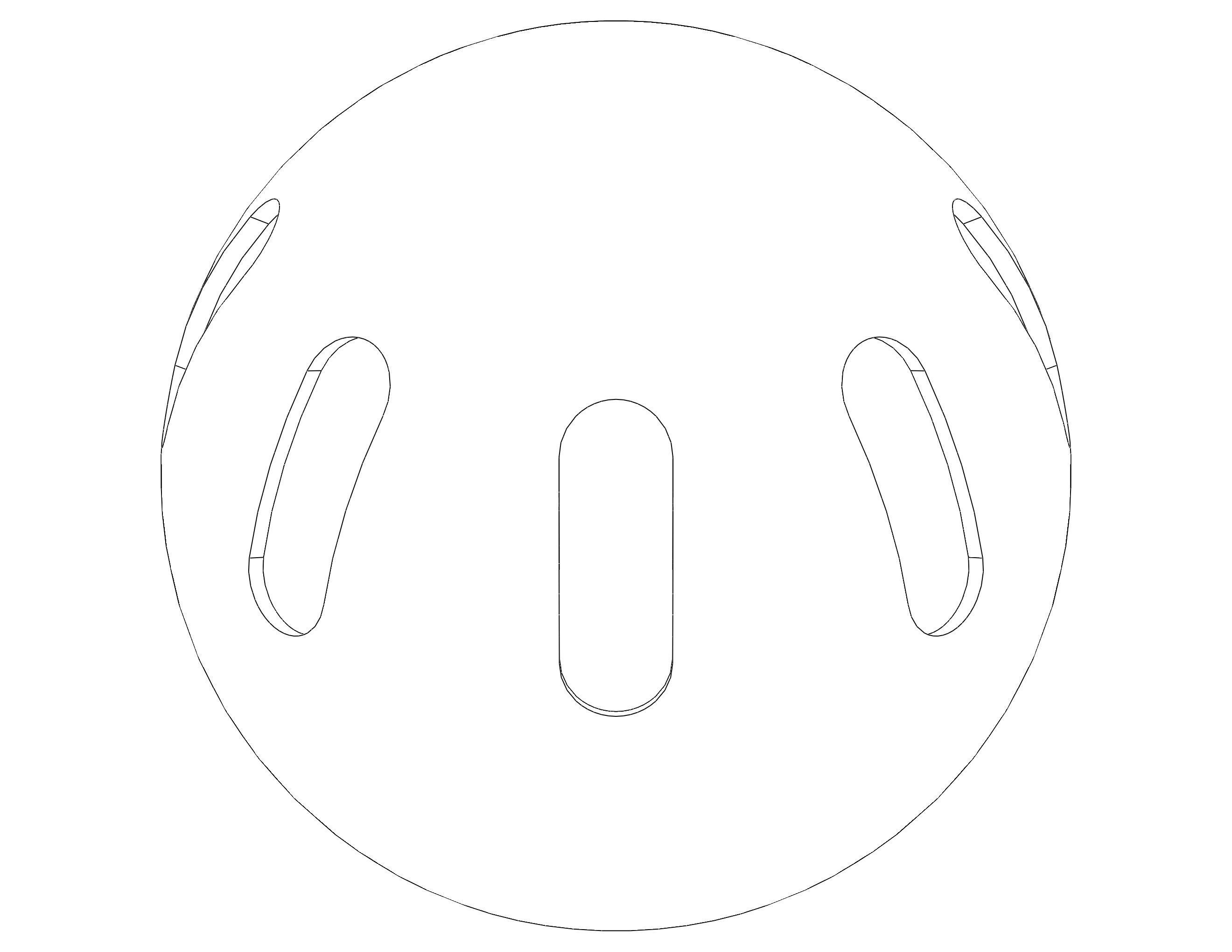 Plastic Wiffle Ball 3D print model_6