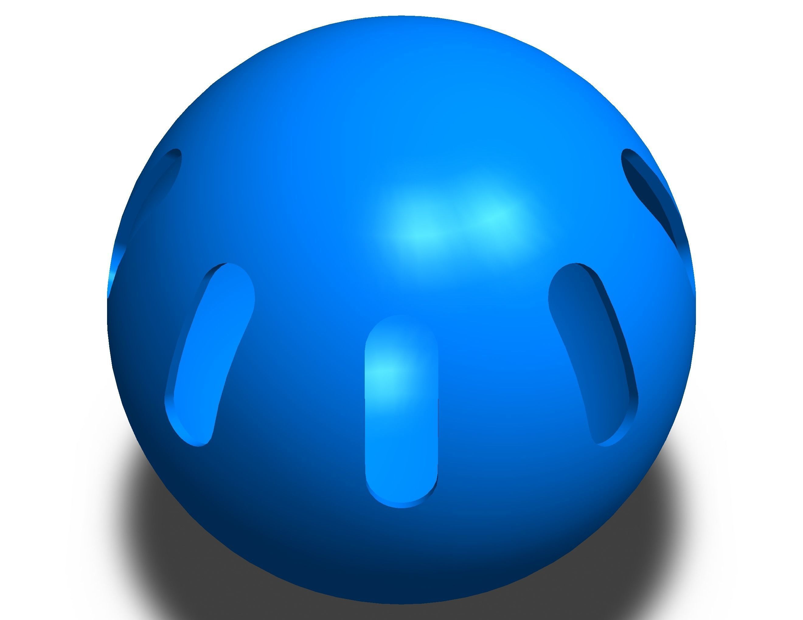 Plastic Wiffle Ball 3D print model_21