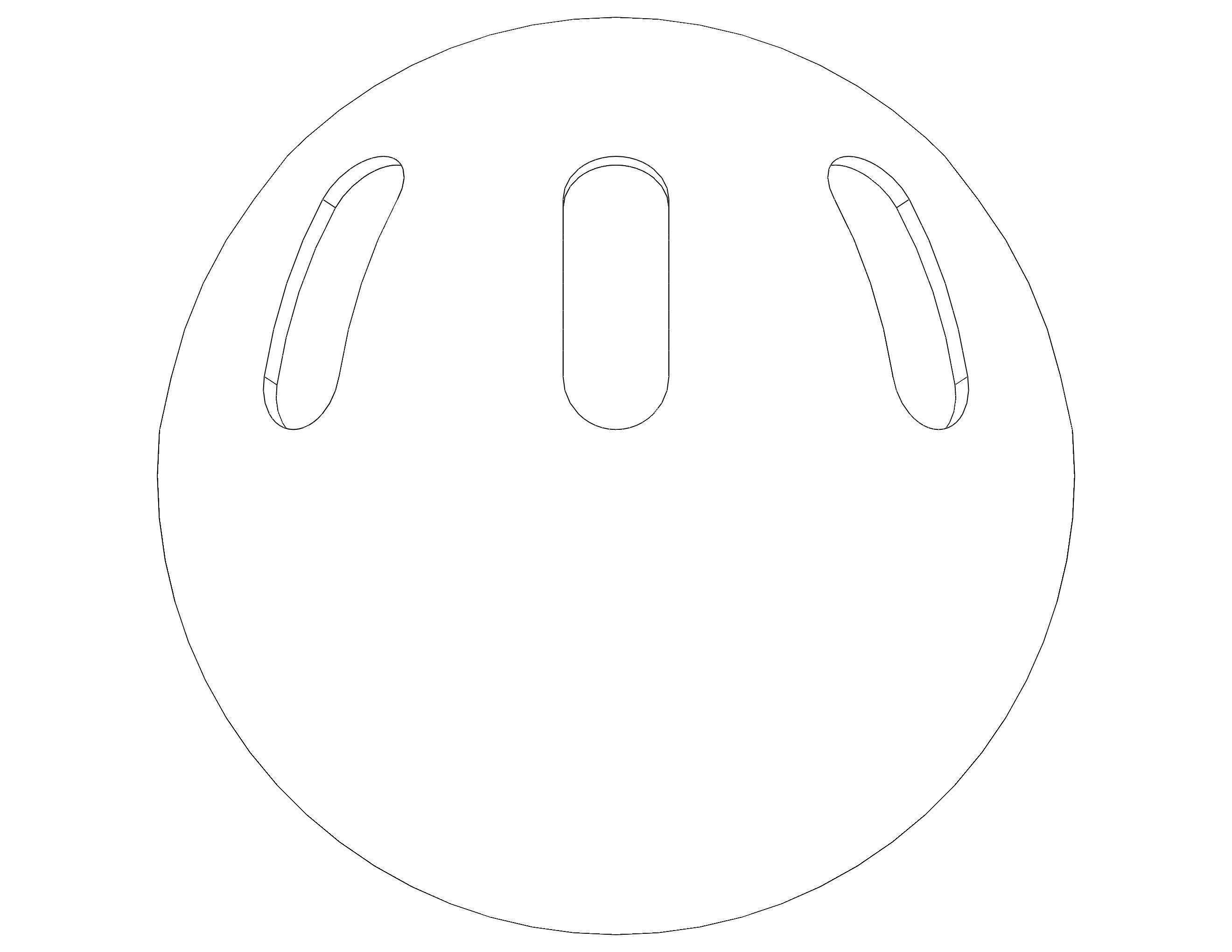 Plastic Wiffle Ball 3D print model_30