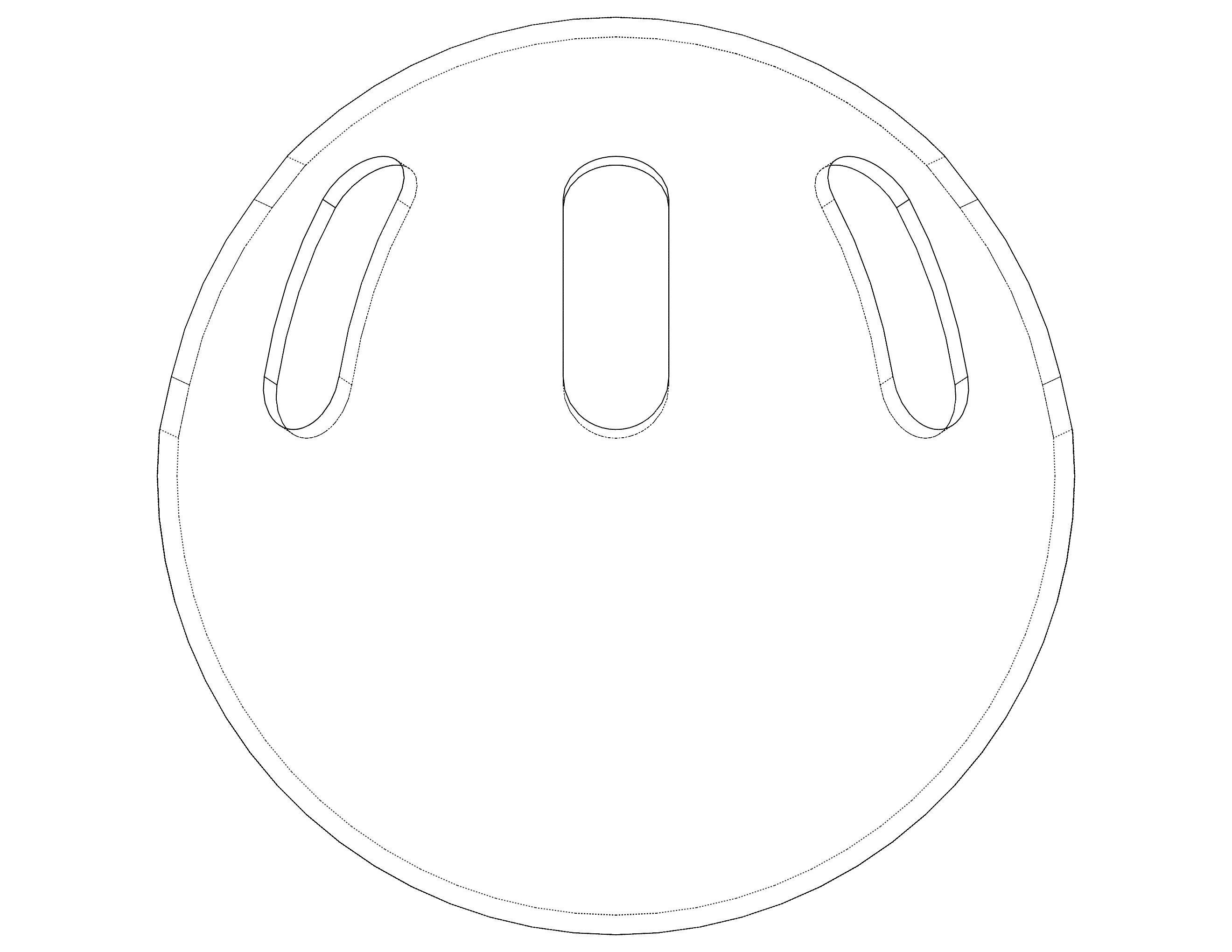 Plastic Wiffle Ball 3D print model_31