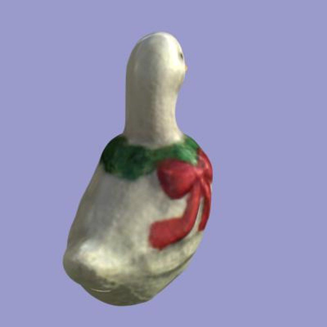 Christmas Duck 3D model_2