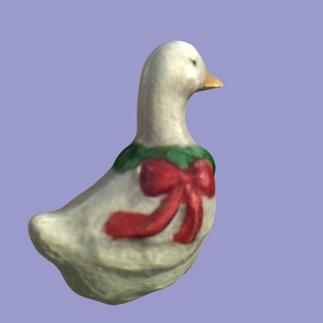 Christmas Duck 3D model_1