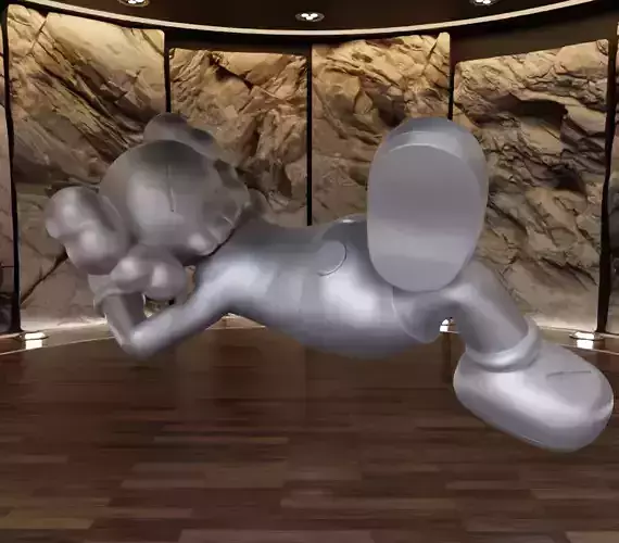 Kaws Oh Faker Companion Sleeping Fan Art Toy 