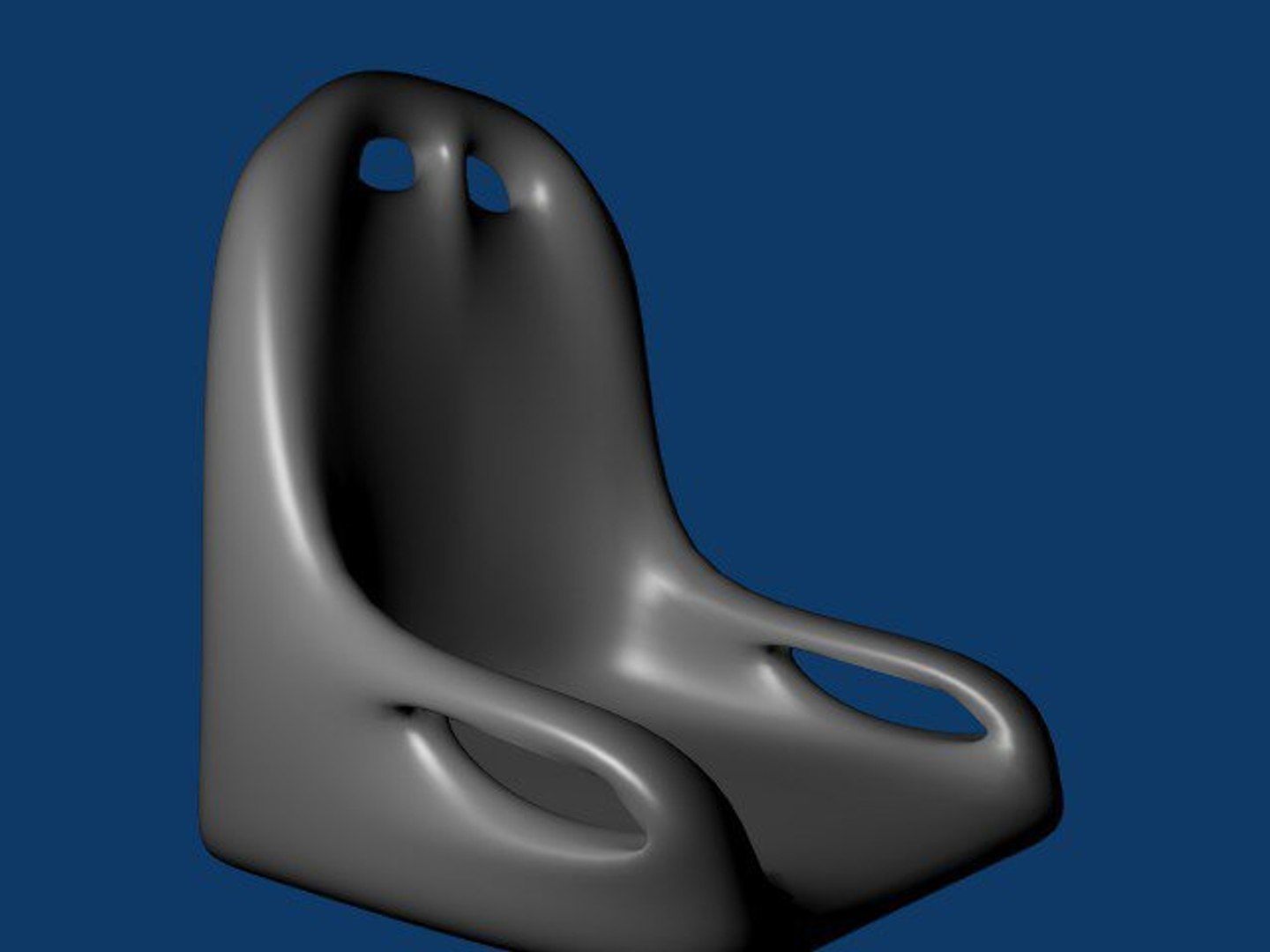 racing seat completed blend 3D model_1