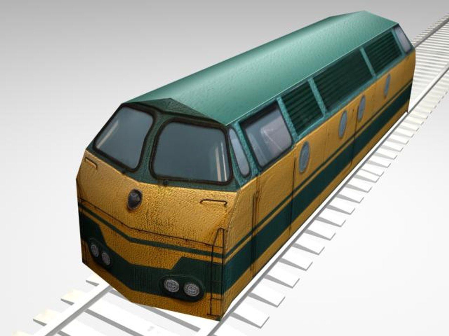 Locomotive 3D model_2