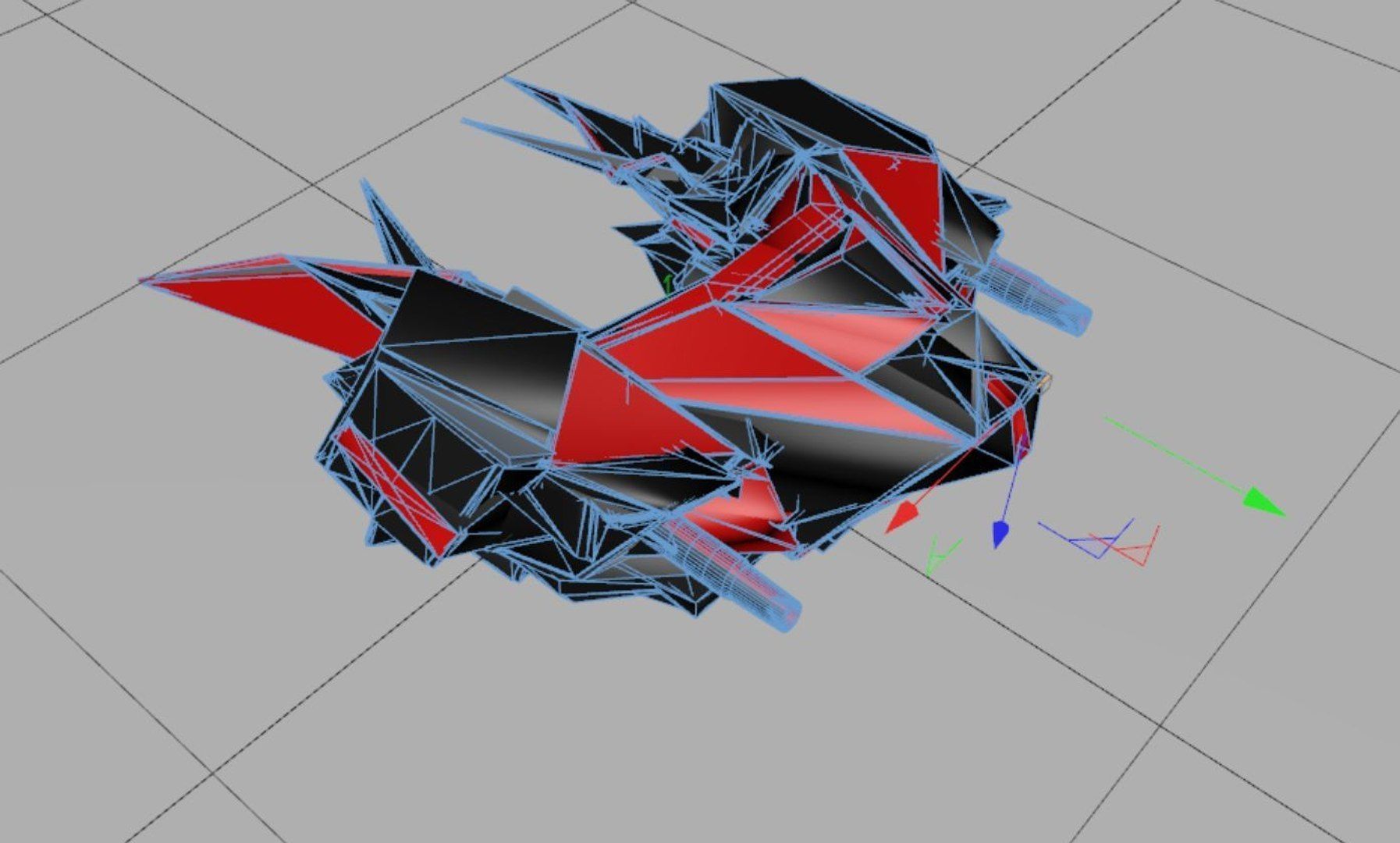 Allien Battleship 3D model_4