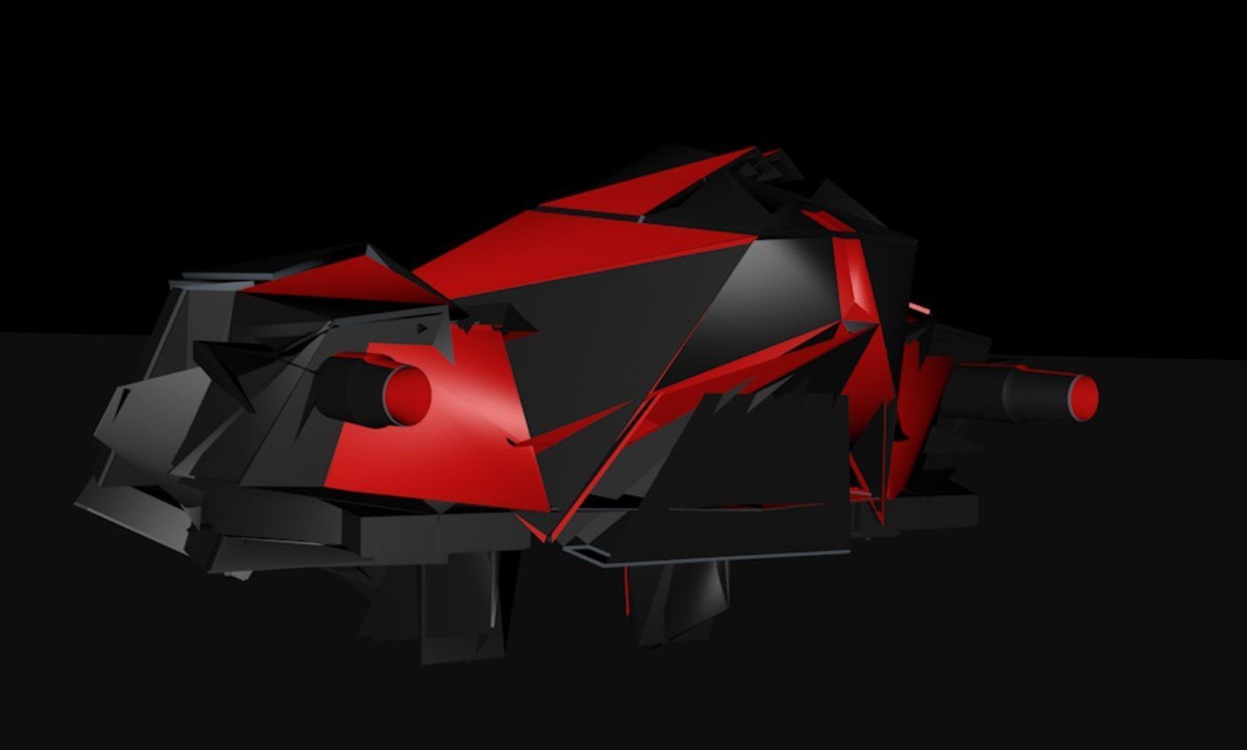 Allien Battleship 3D model_3