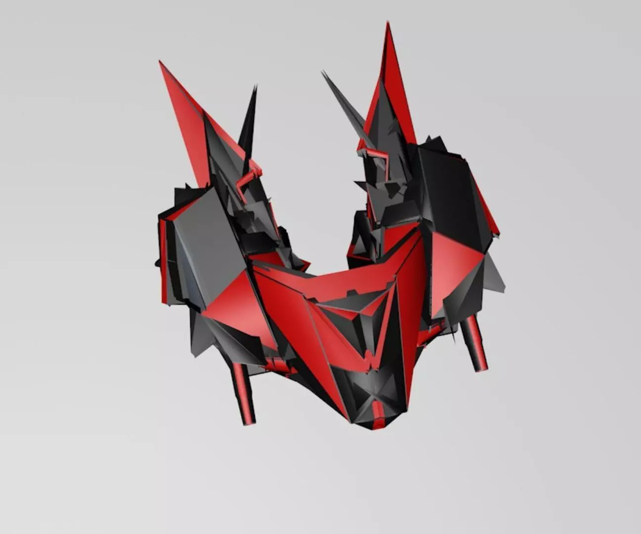 Allien Battleship 3D model_0