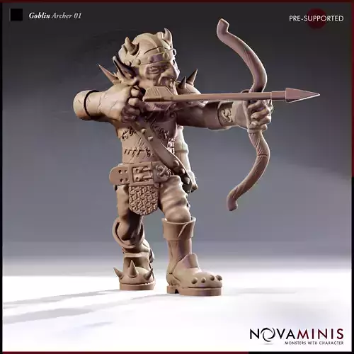 Goblin Archer 01 3D print model