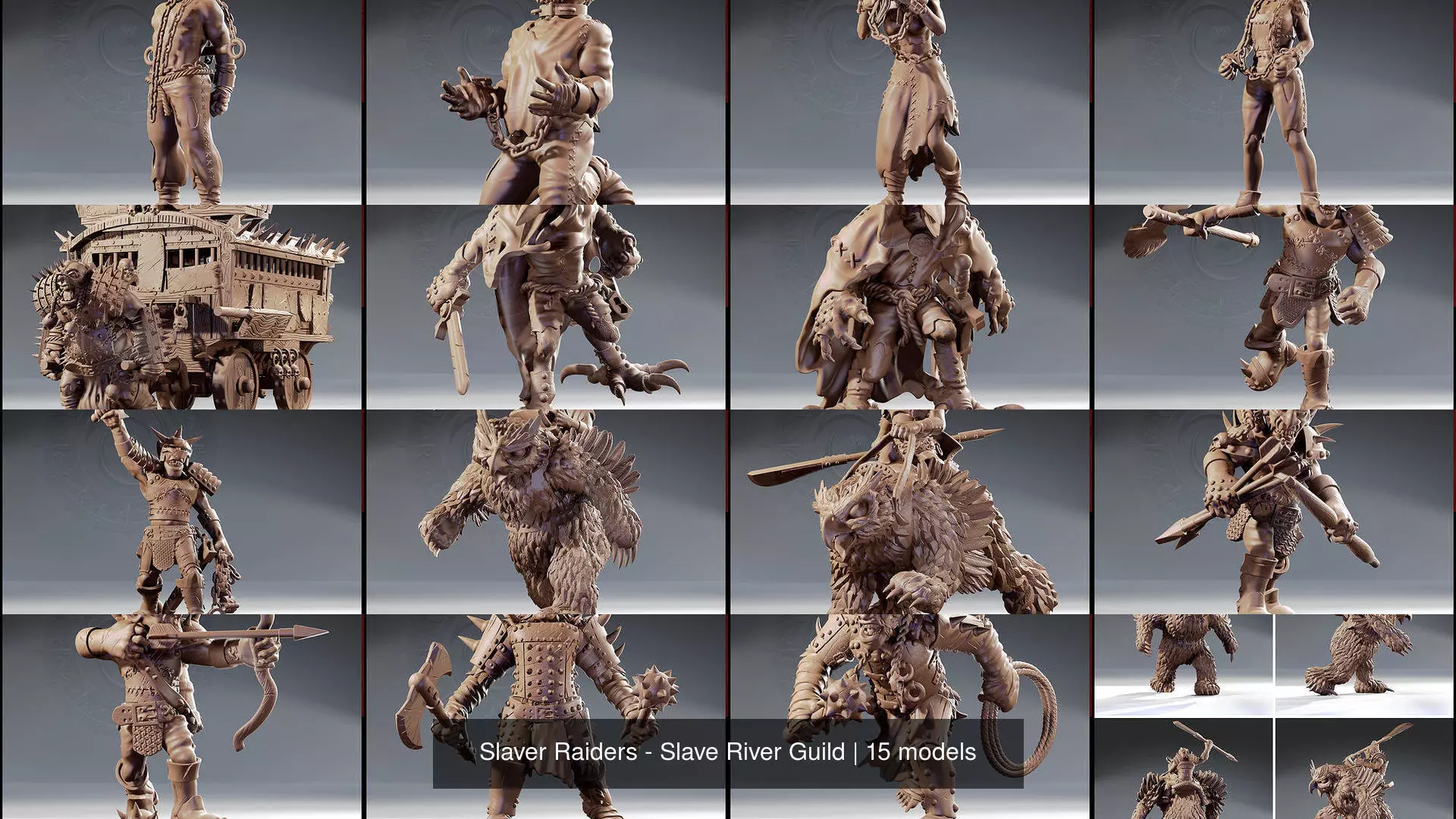 Slaver Raiders - Slave River Guild 3D Model Collection_16