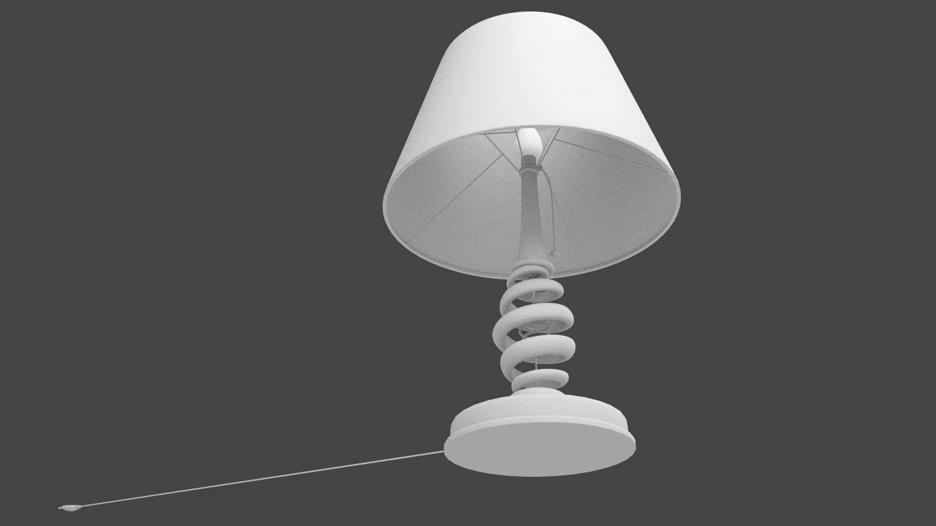 Rigged Lamp Model 3D model_7