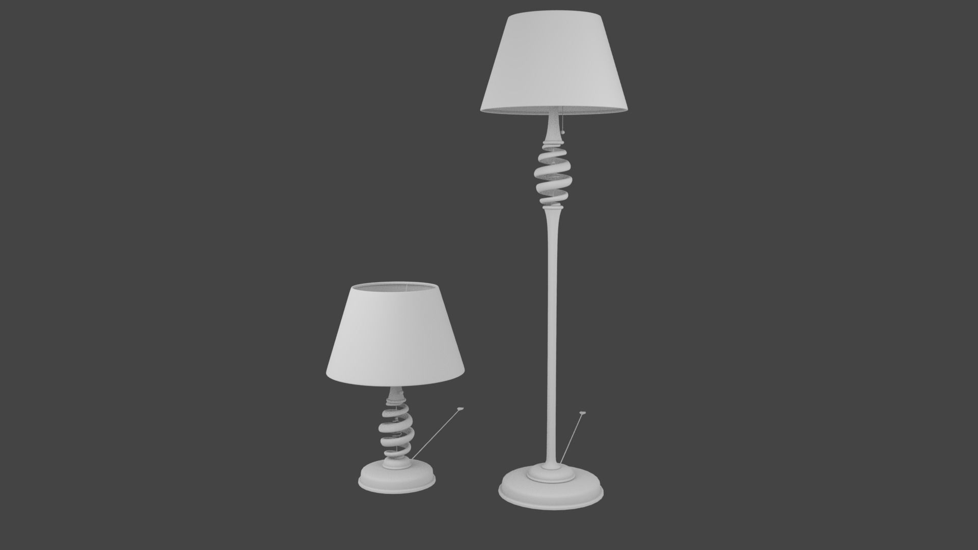 Rigged Lamp Model 3D model_5