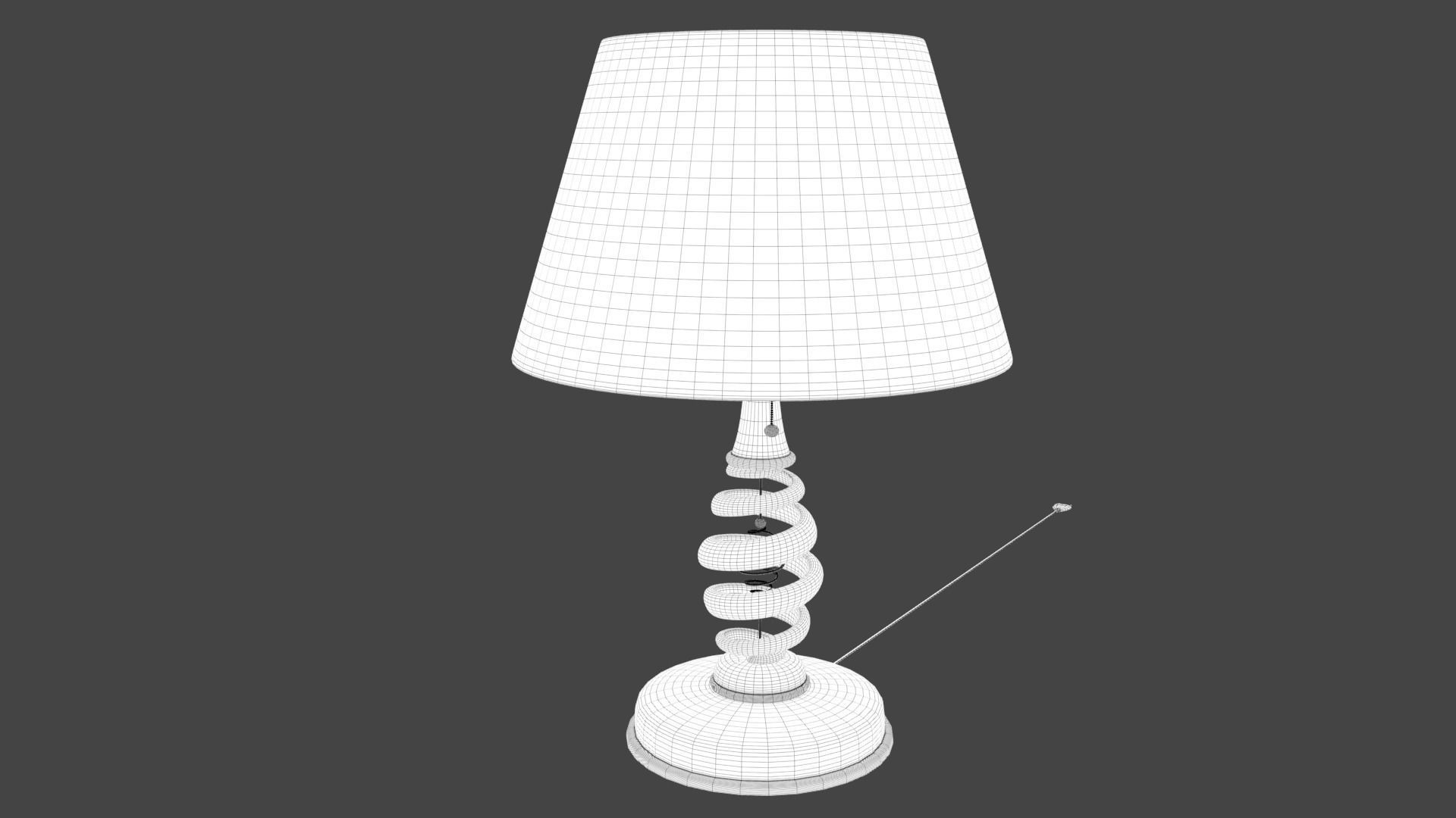 Rigged Lamp Model 3D model_9