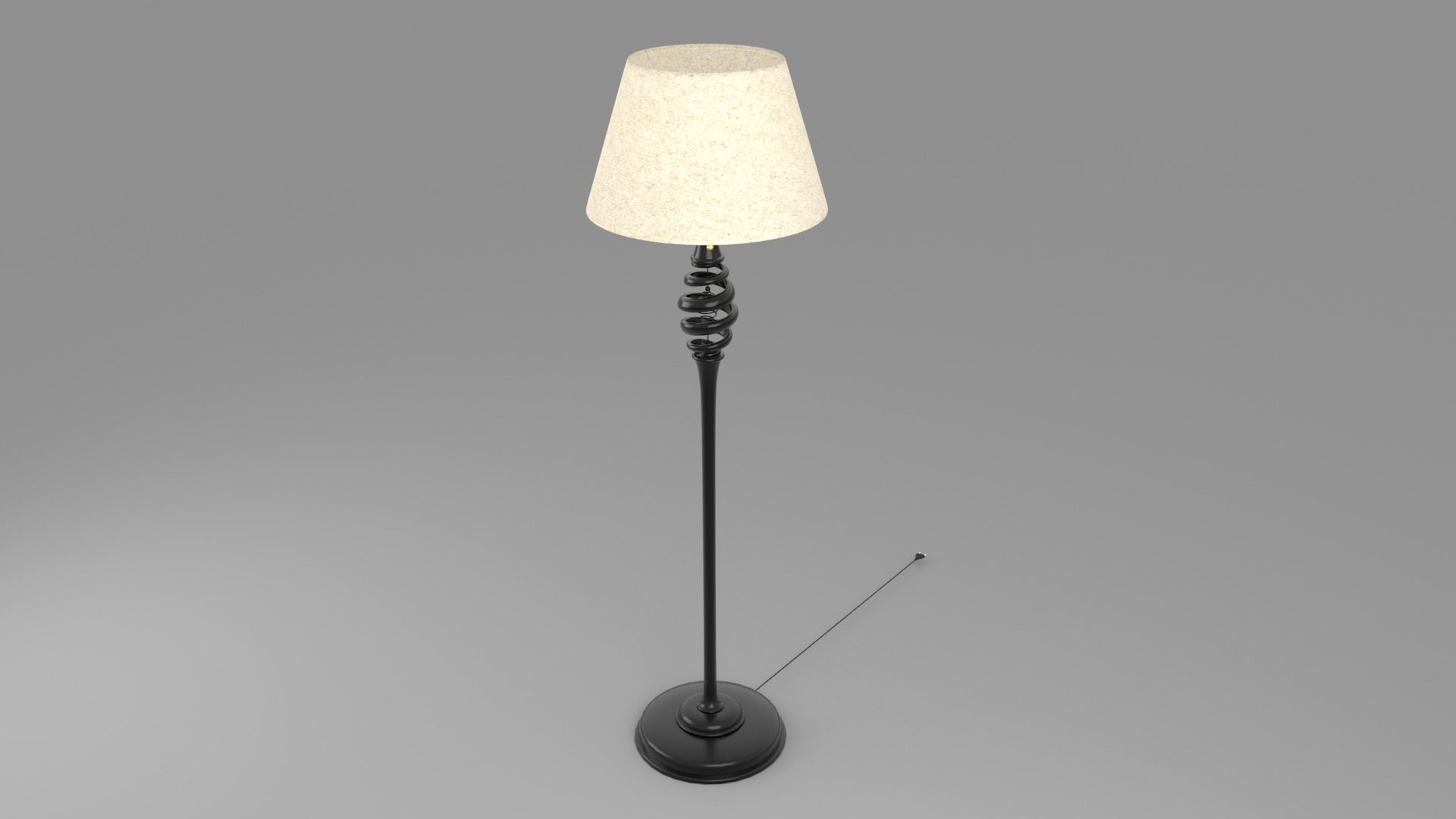 Rigged Lamp Model 3D model_4