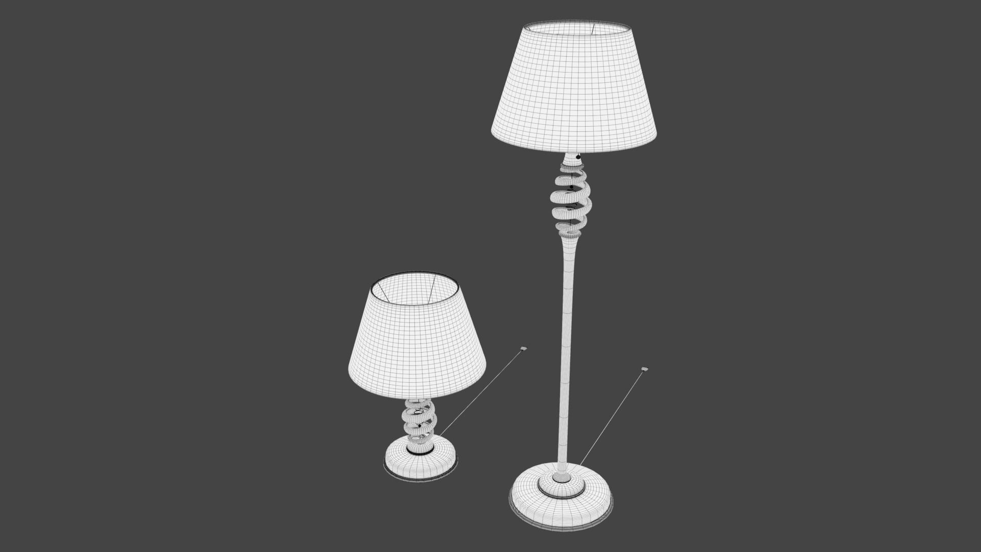 Rigged Lamp Model 3D model_8