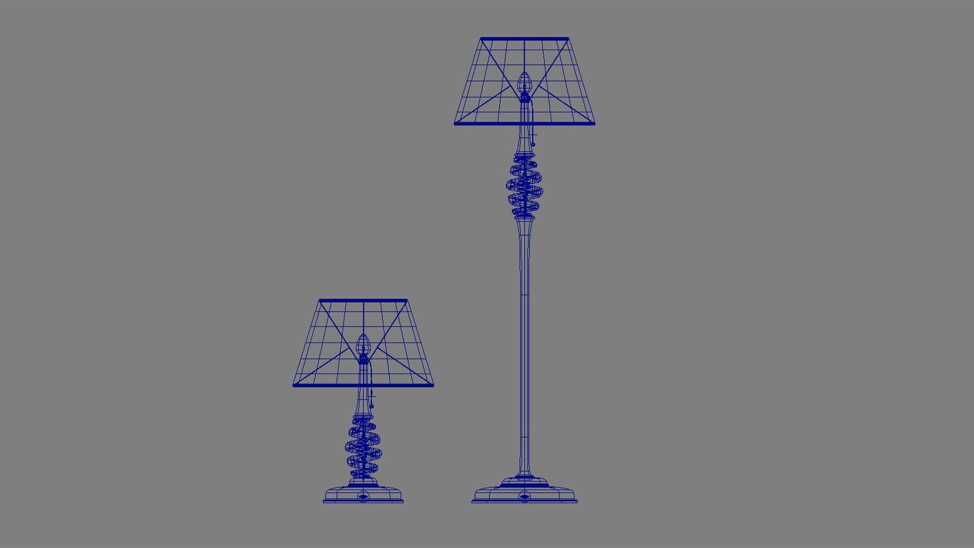 Rigged Lamp Model 3D model_10