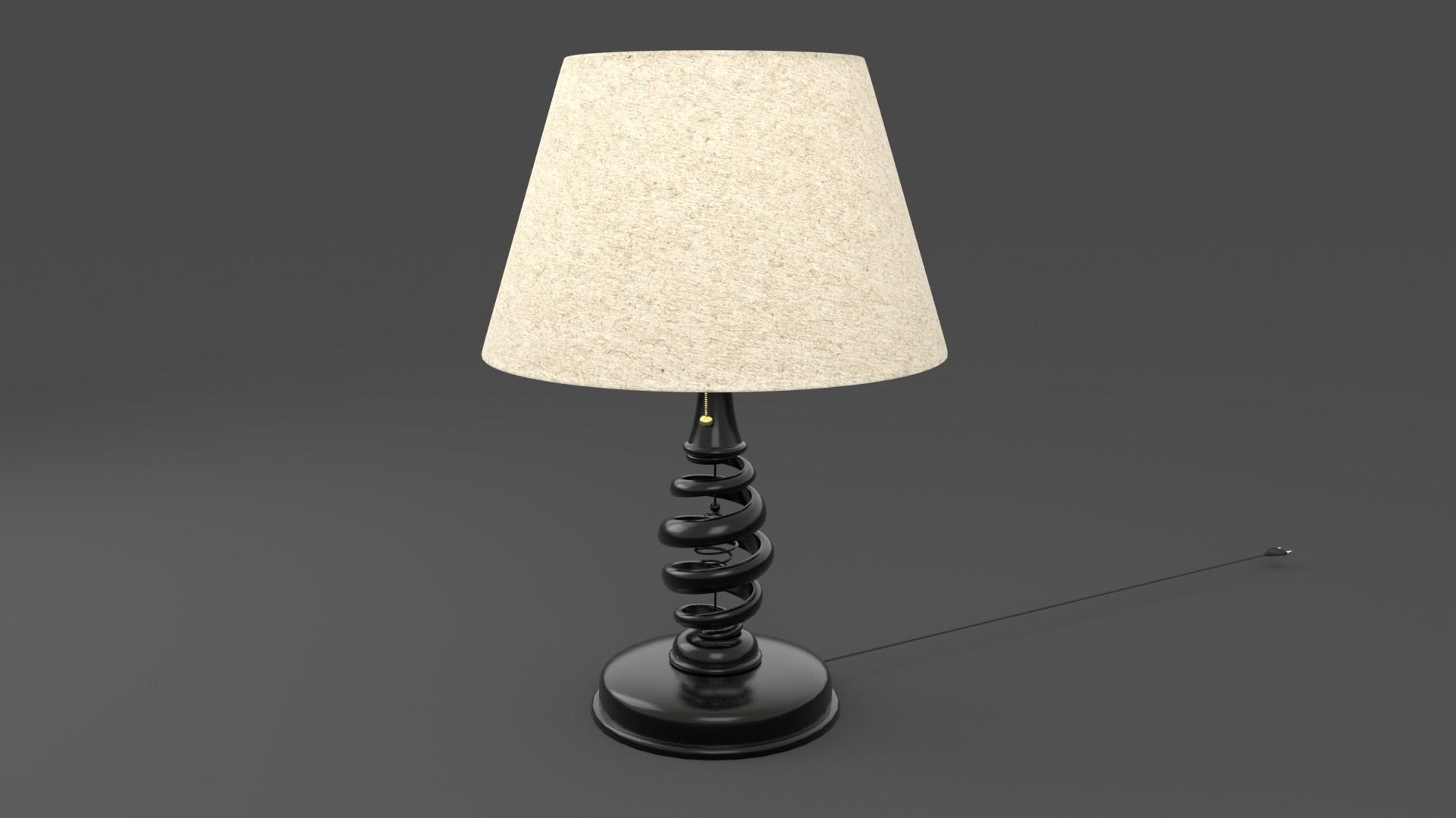 Rigged Lamp Model 3D model_3