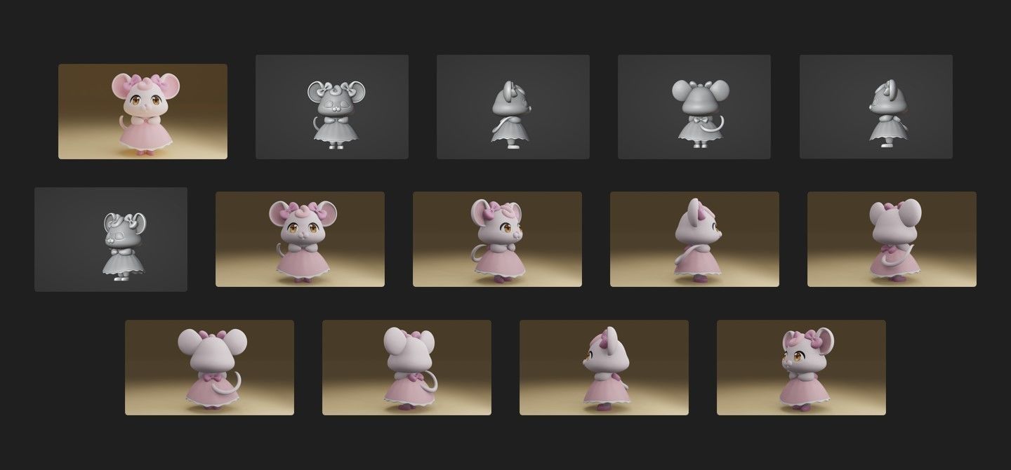 Mouse 3D print model_1