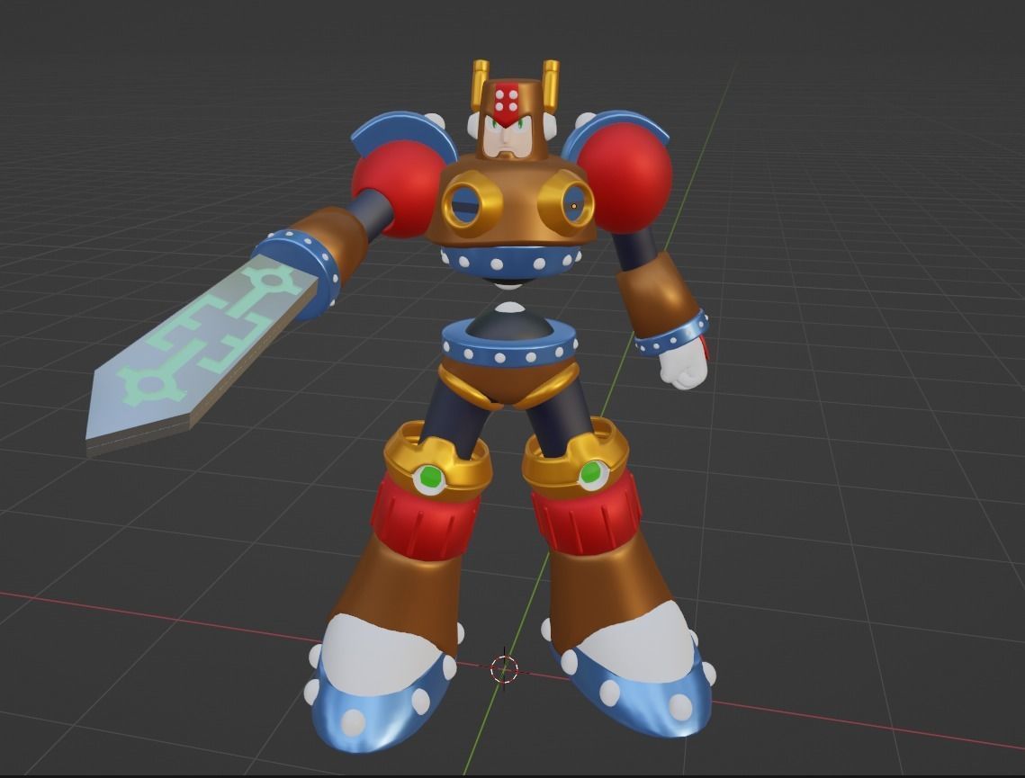 Swordman - Megaman 3D model_3