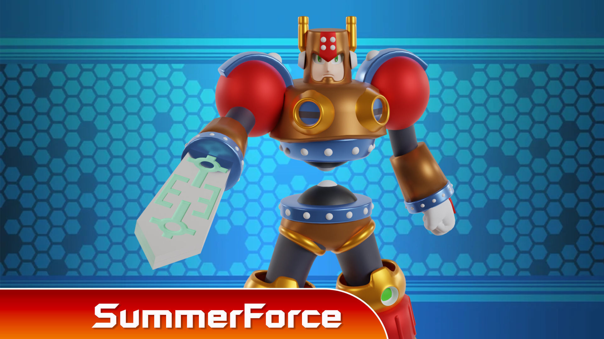 Swordman - Megaman 3D model_1