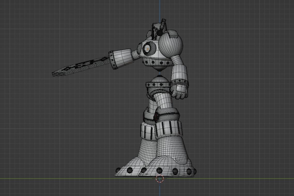 Swordman - Megaman 3D model_9