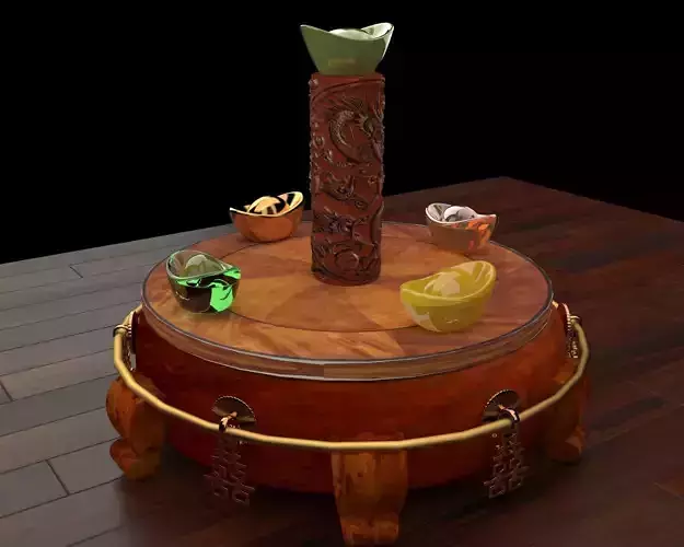 Chinese dragon carving pattern 