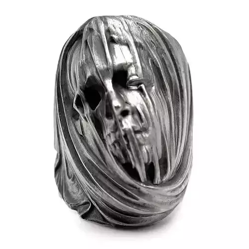 3d lady face ring printable model 3D print model