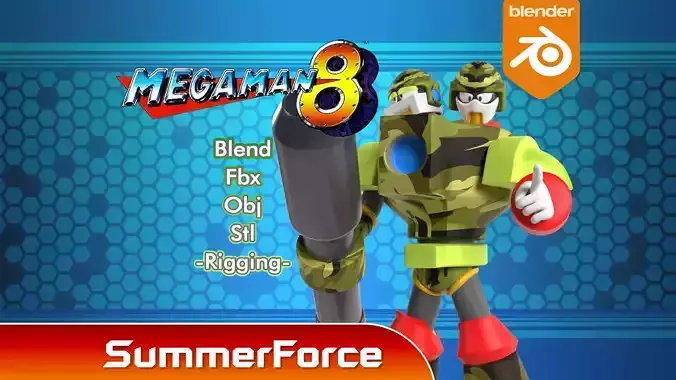 Searchman - Megaman 3D model