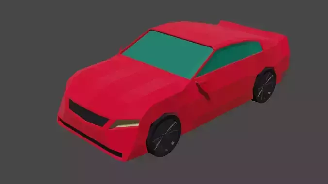 Low poly car concept for game