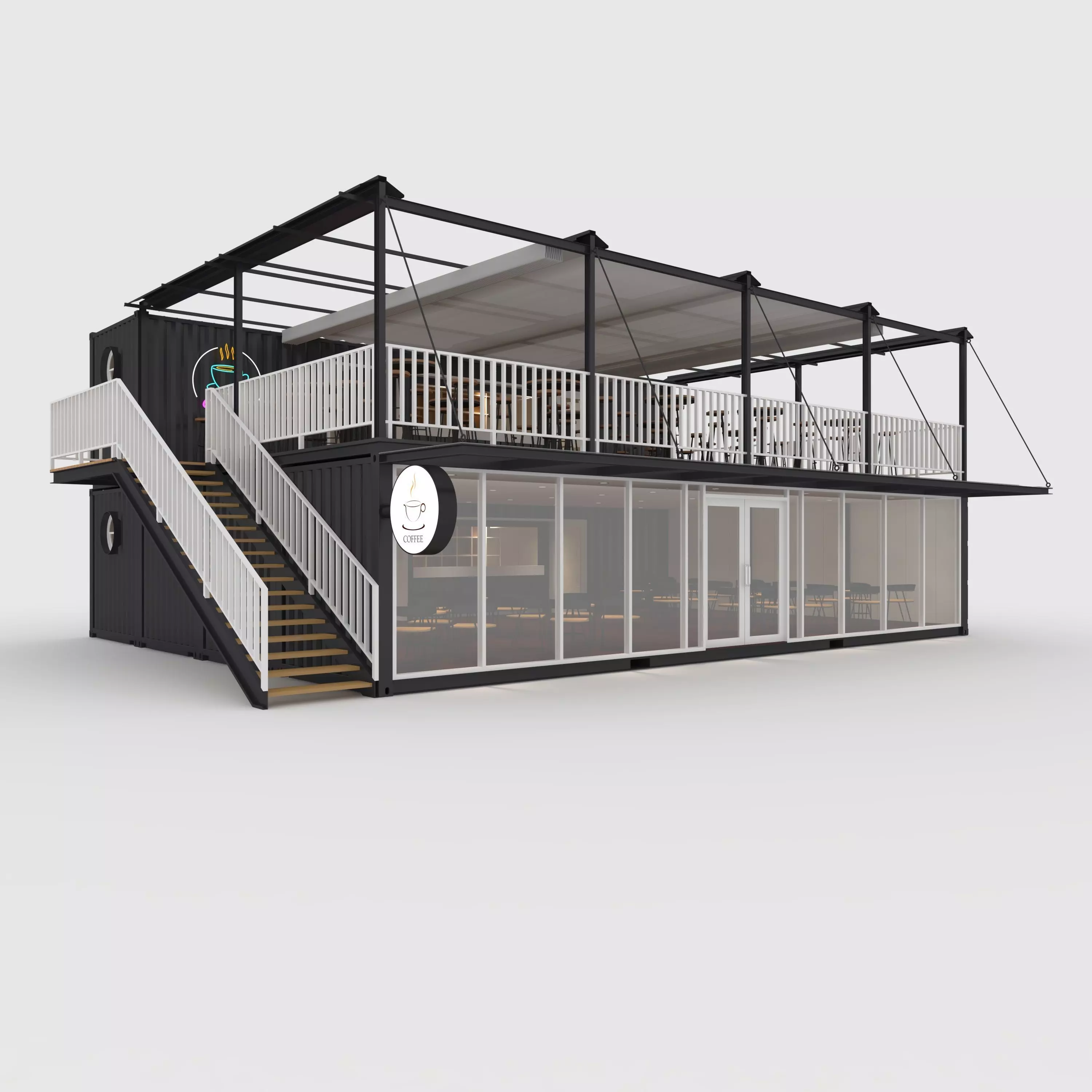 Container Cafe 15 3D model_0