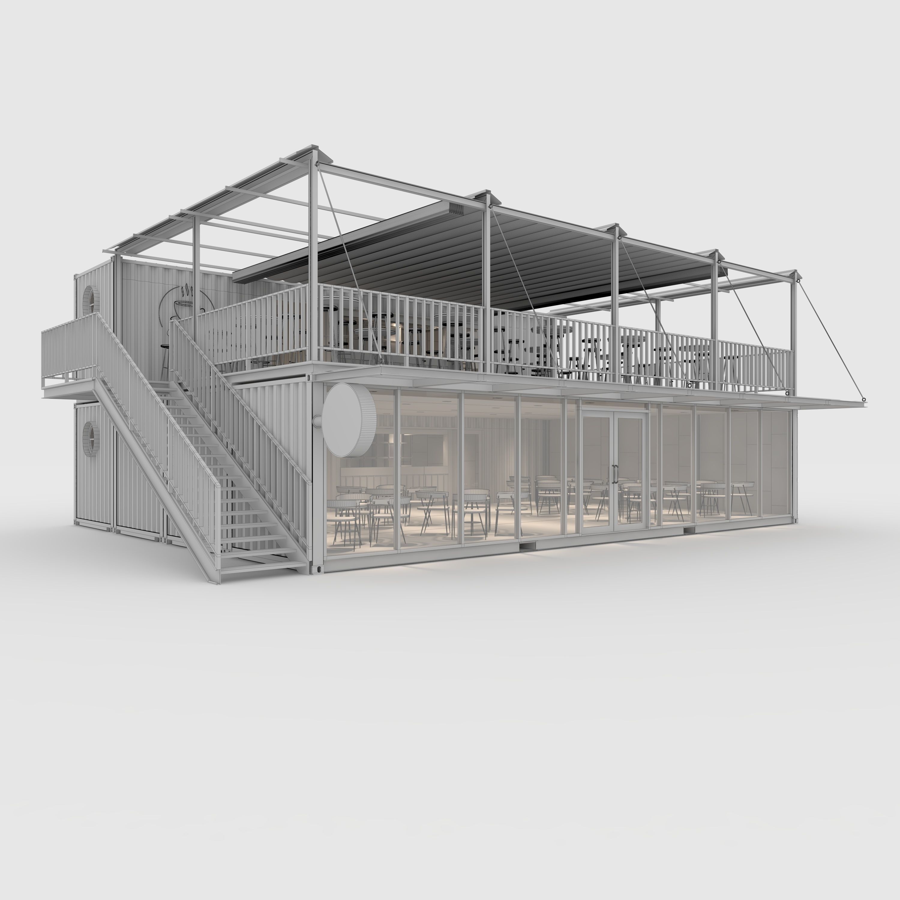 Container Cafe 15 3D model_1