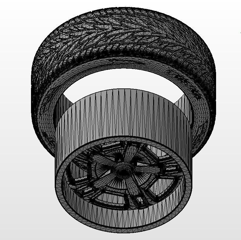 Custom wheels US Mags Flint for your scale model  3D print model_12