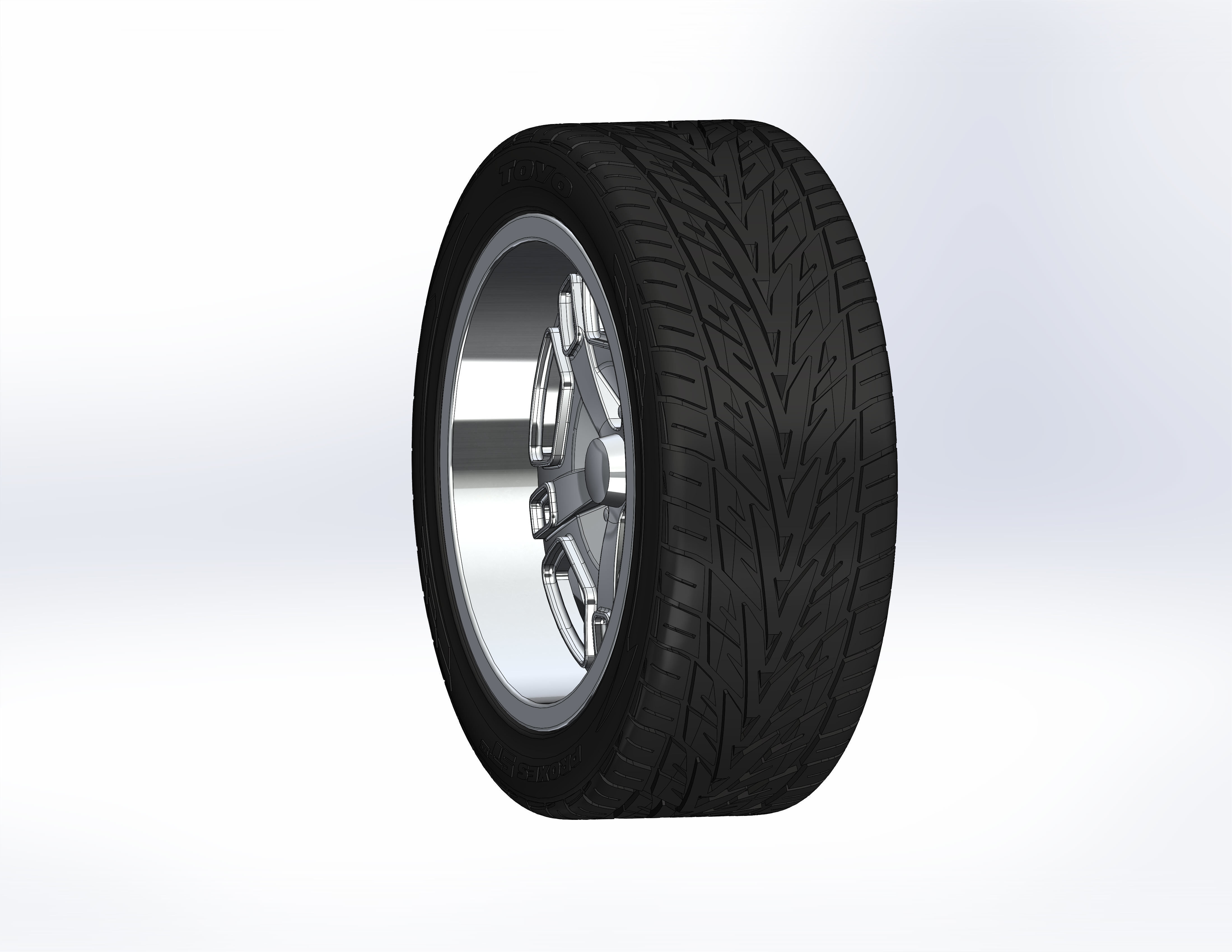 Custom wheels US Mags Flint for your scale model  3D print model_1