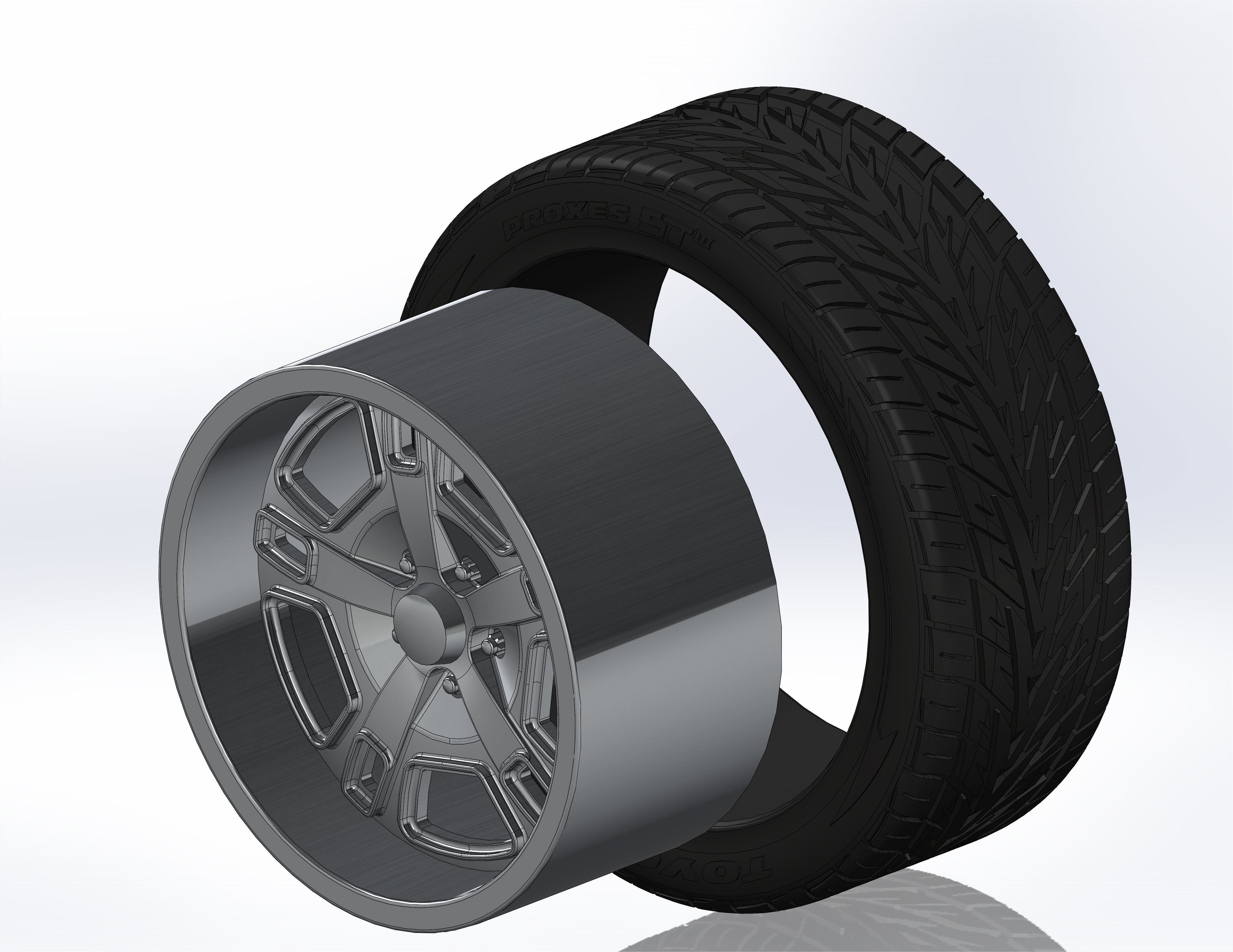 Custom wheels US Mags Flint for your scale model  3D print model_5