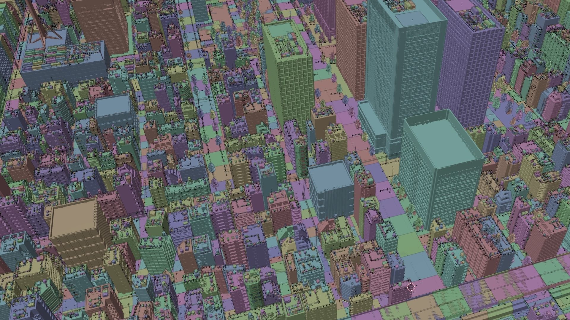 Japanese City - Midtown Environment Low-poly 3D model_23