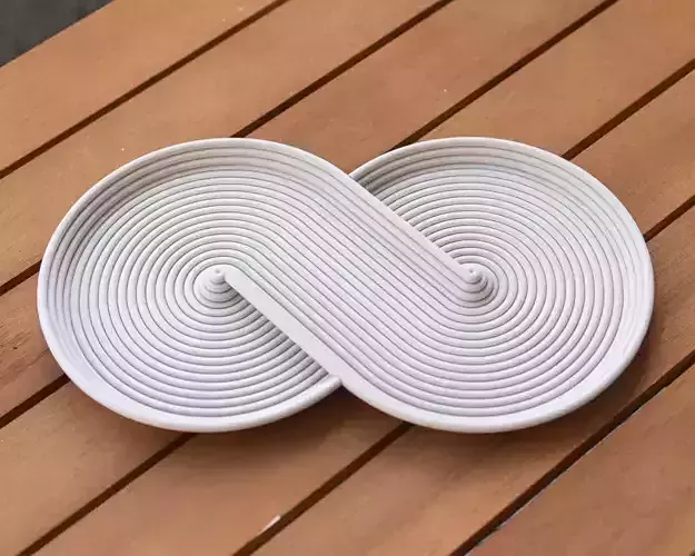INFINITY STREAKED TRAY 3D print model