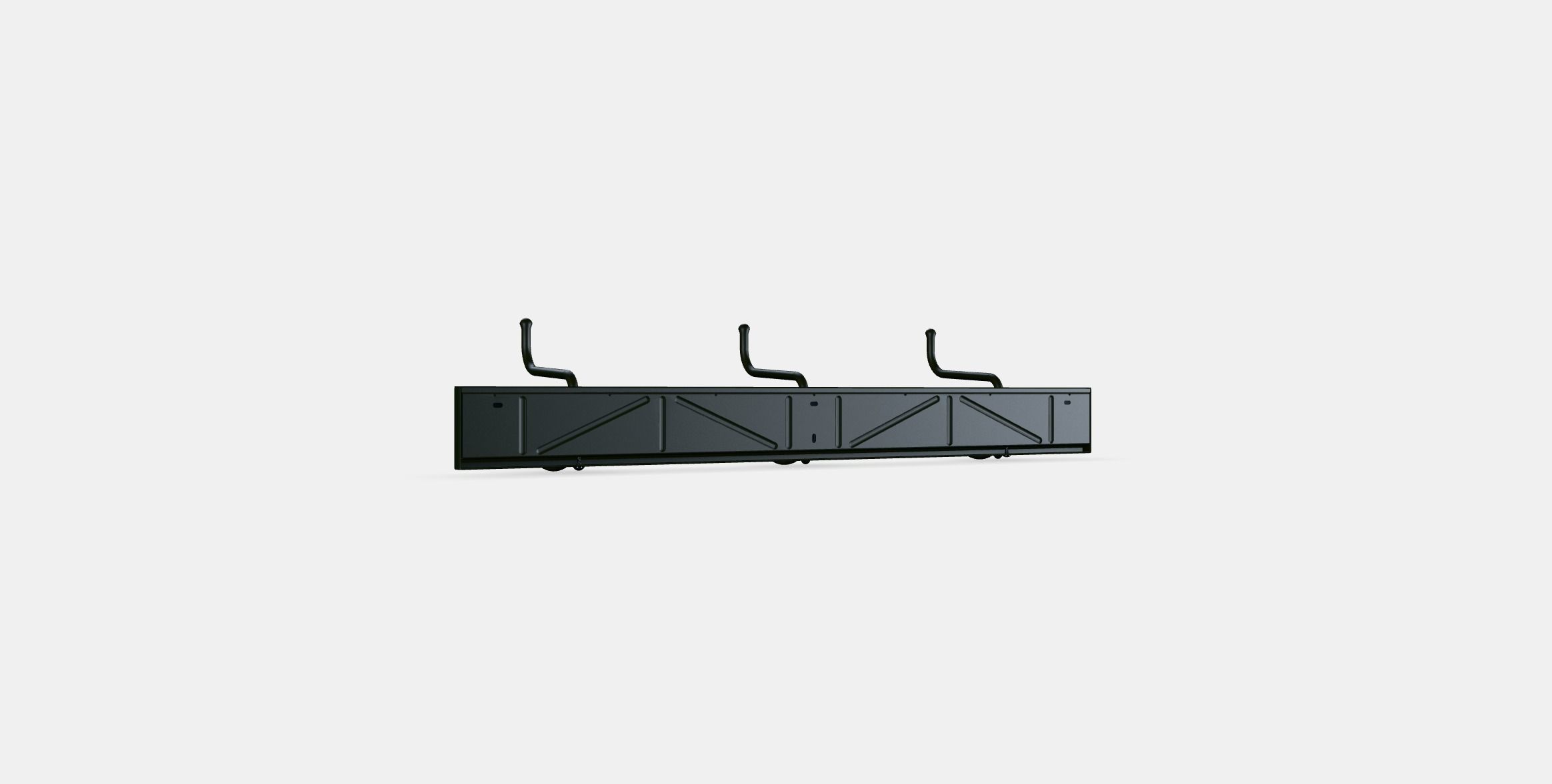 PINNIG Rack with 3 hooks Low-poly 3D model_16