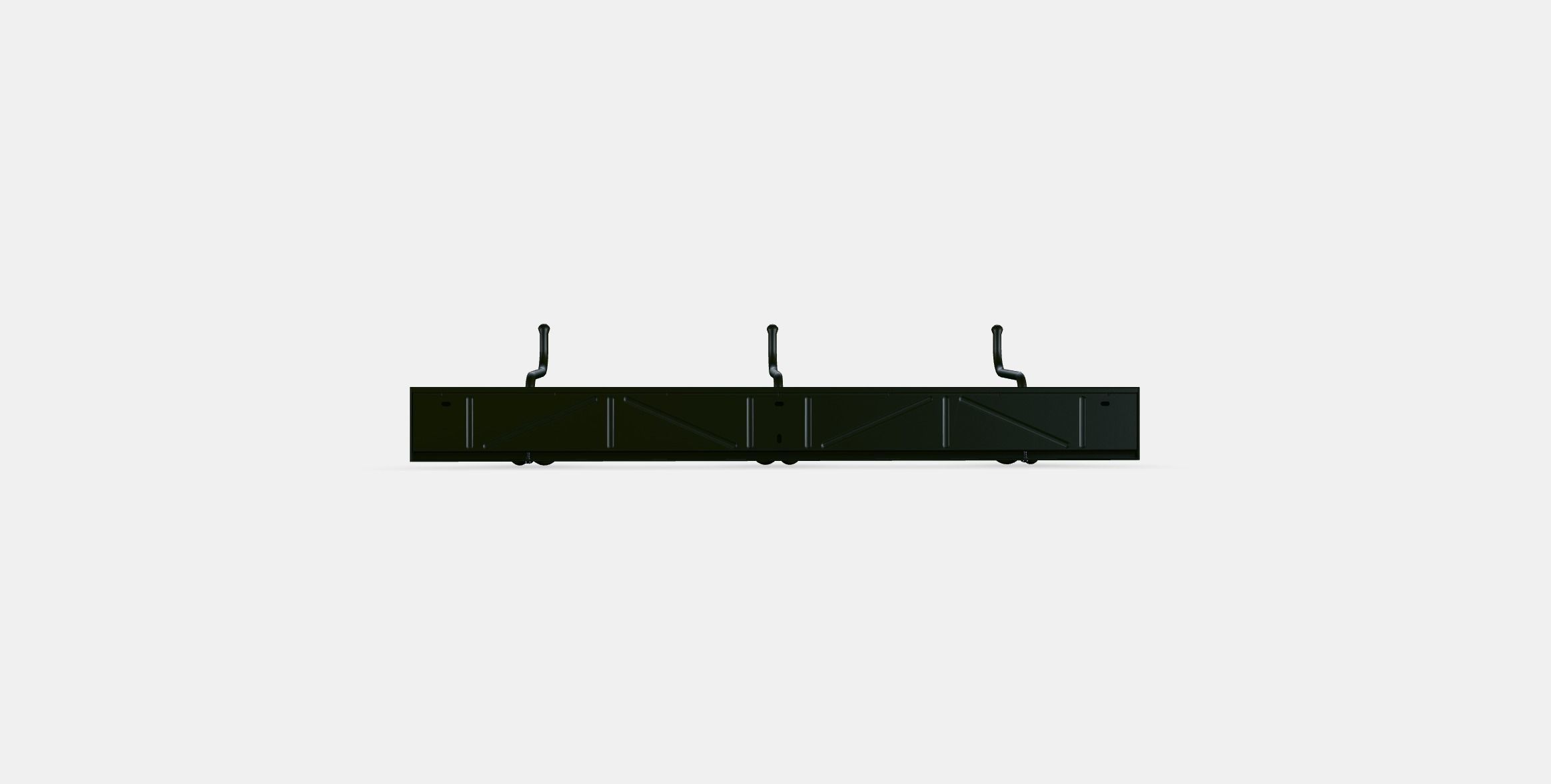 PINNIG Rack with 3 hooks Low-poly 3D model_14