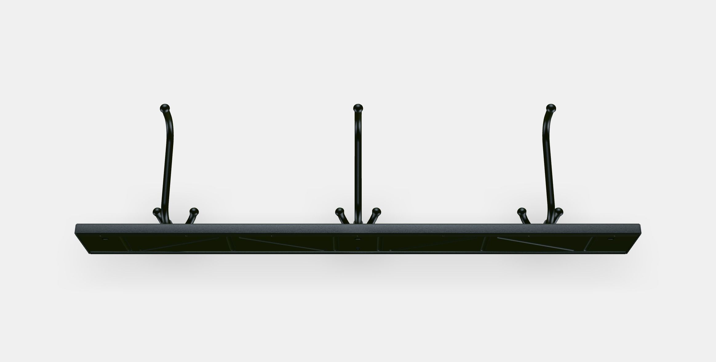 PINNIG Rack with 3 hooks Low-poly 3D model_2