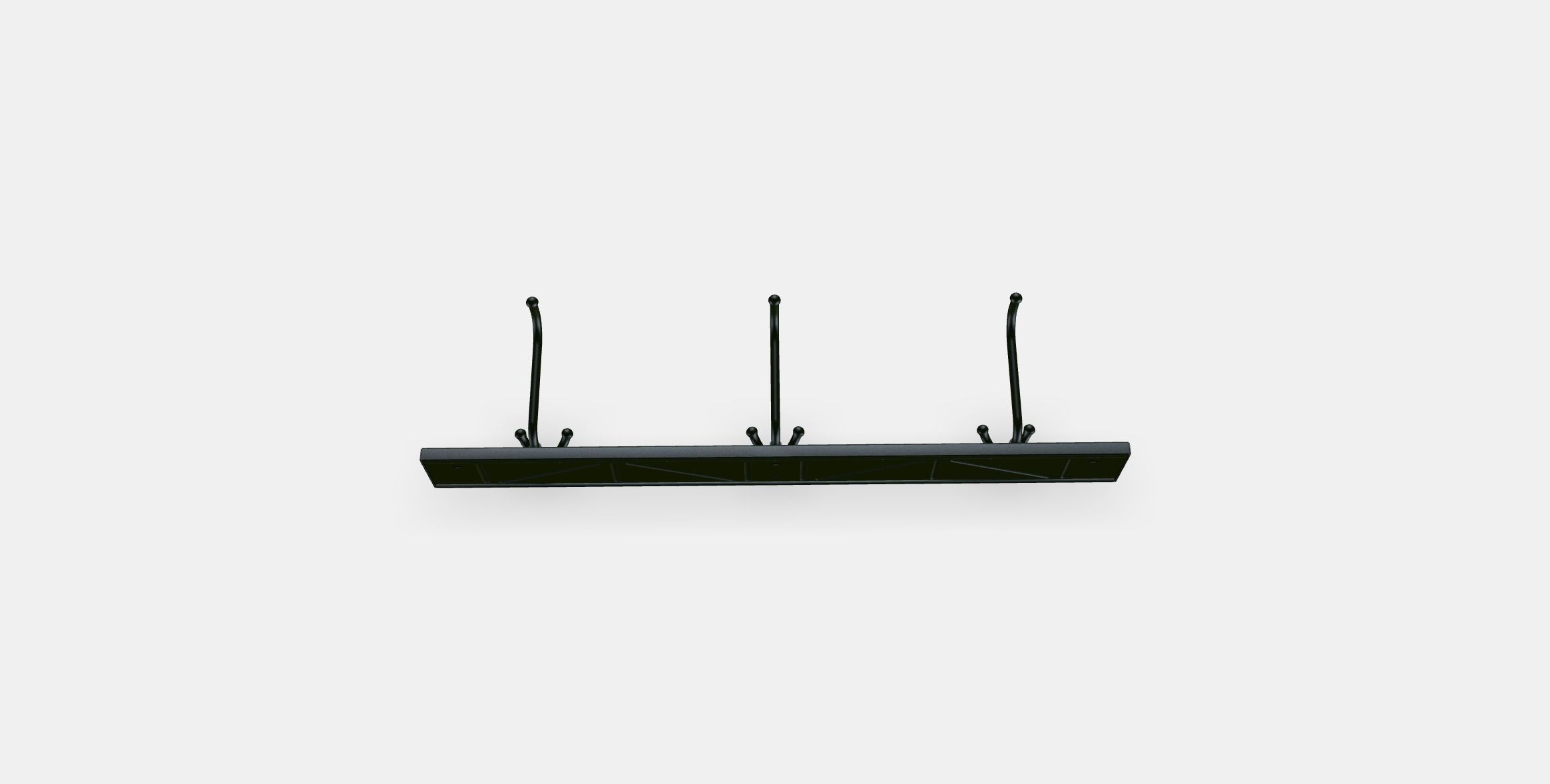 PINNIG Rack with 3 hooks Low-poly 3D model_6