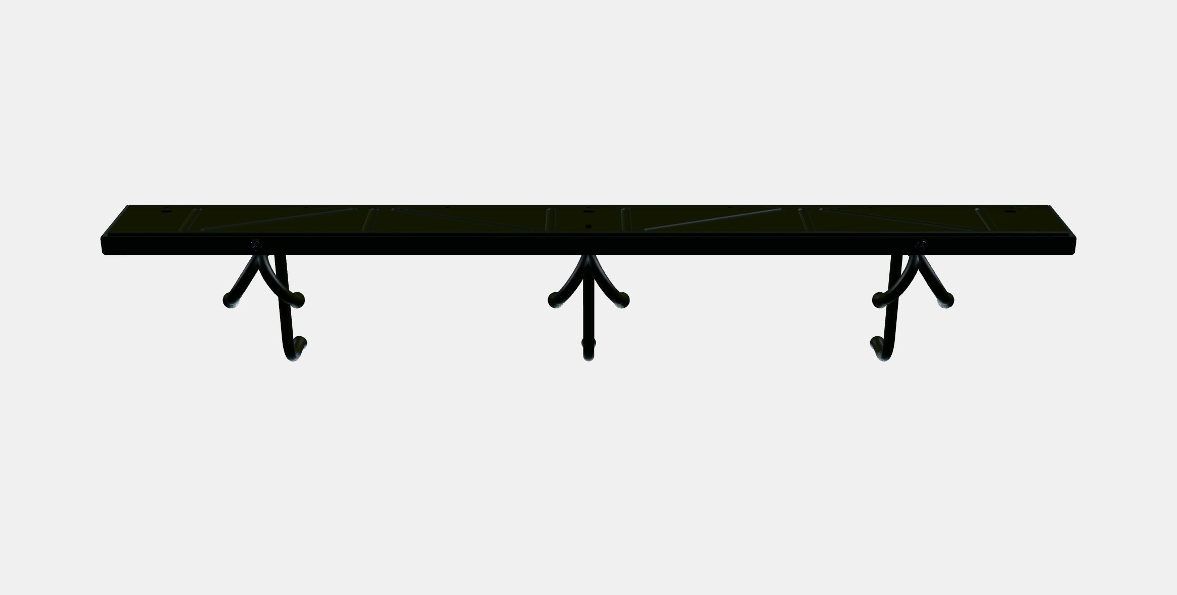 PINNIG Rack with 3 hooks Low-poly 3D model_10