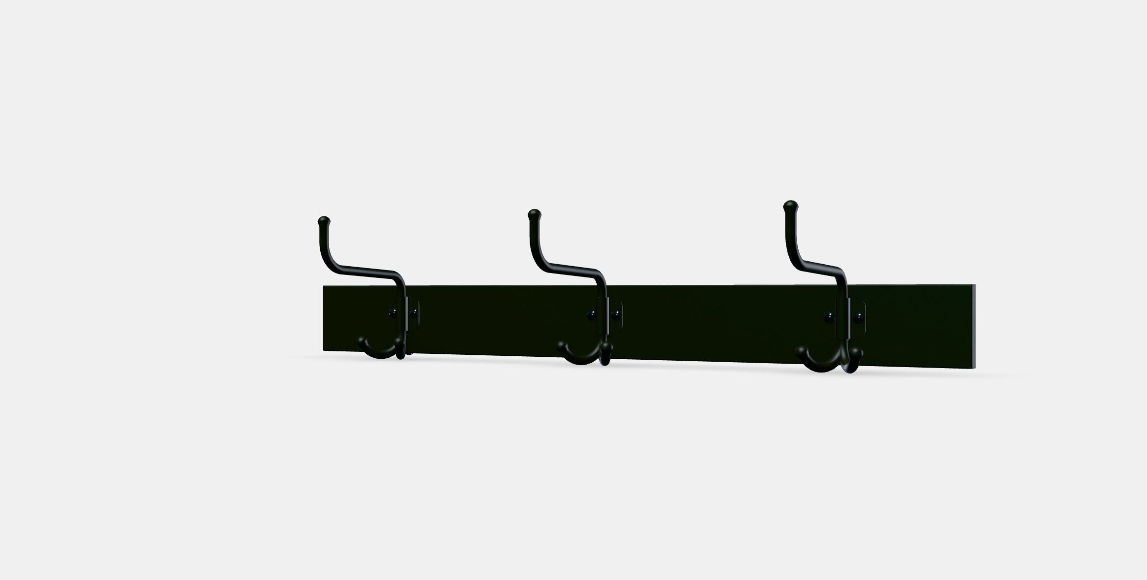 PINNIG Rack with 3 hooks Low-poly 3D model_13