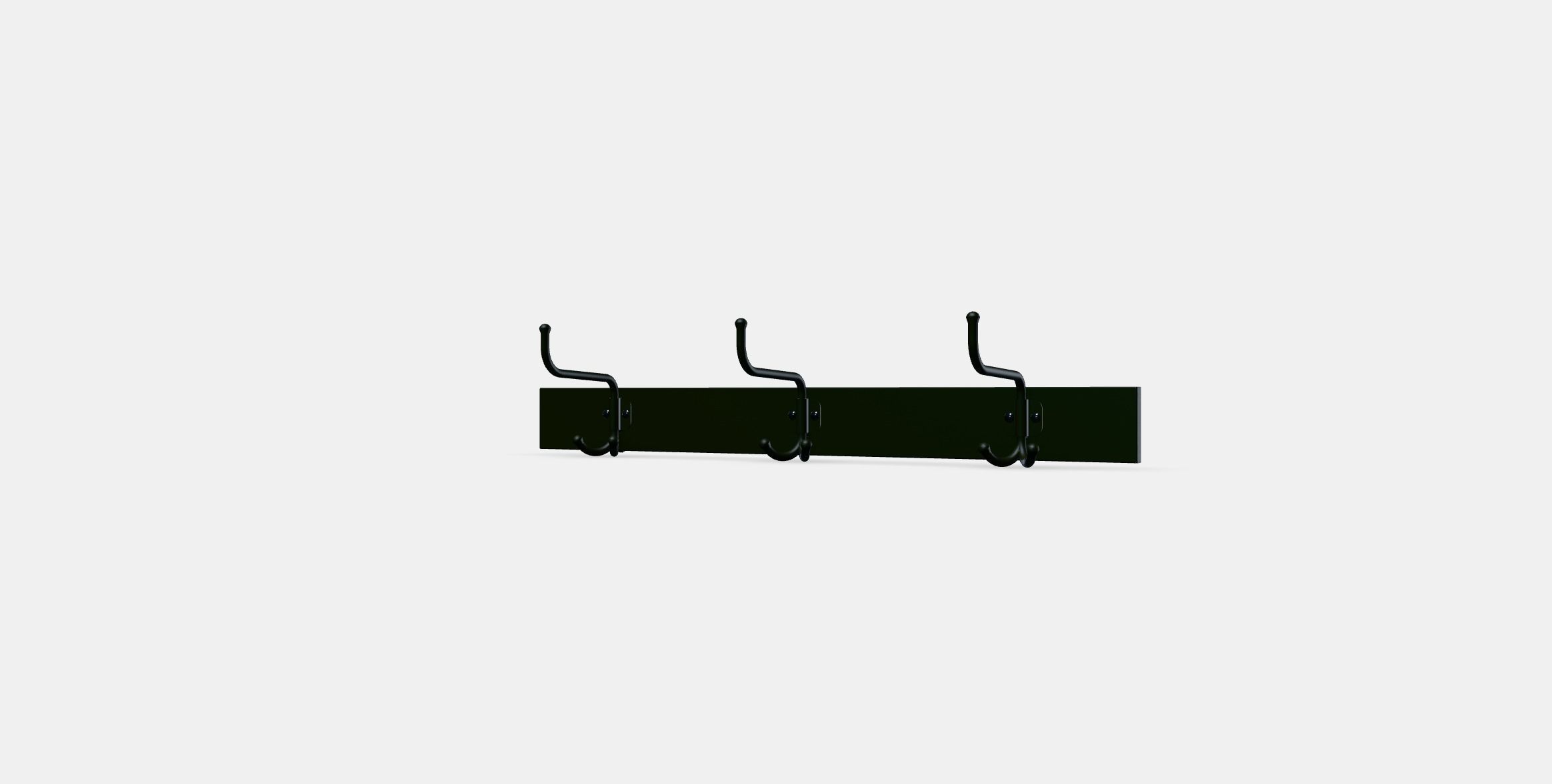 PINNIG Rack with 3 hooks Low-poly 3D model_4