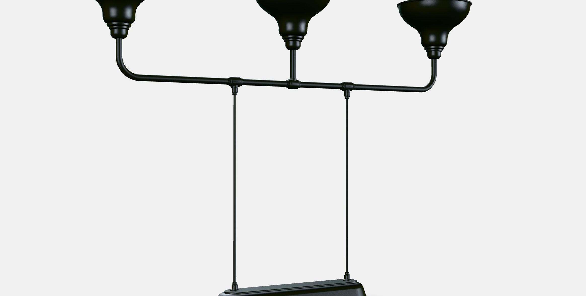 AGUNNARYD Pendant lamp with 3 lamps Low-poly 3D model_2