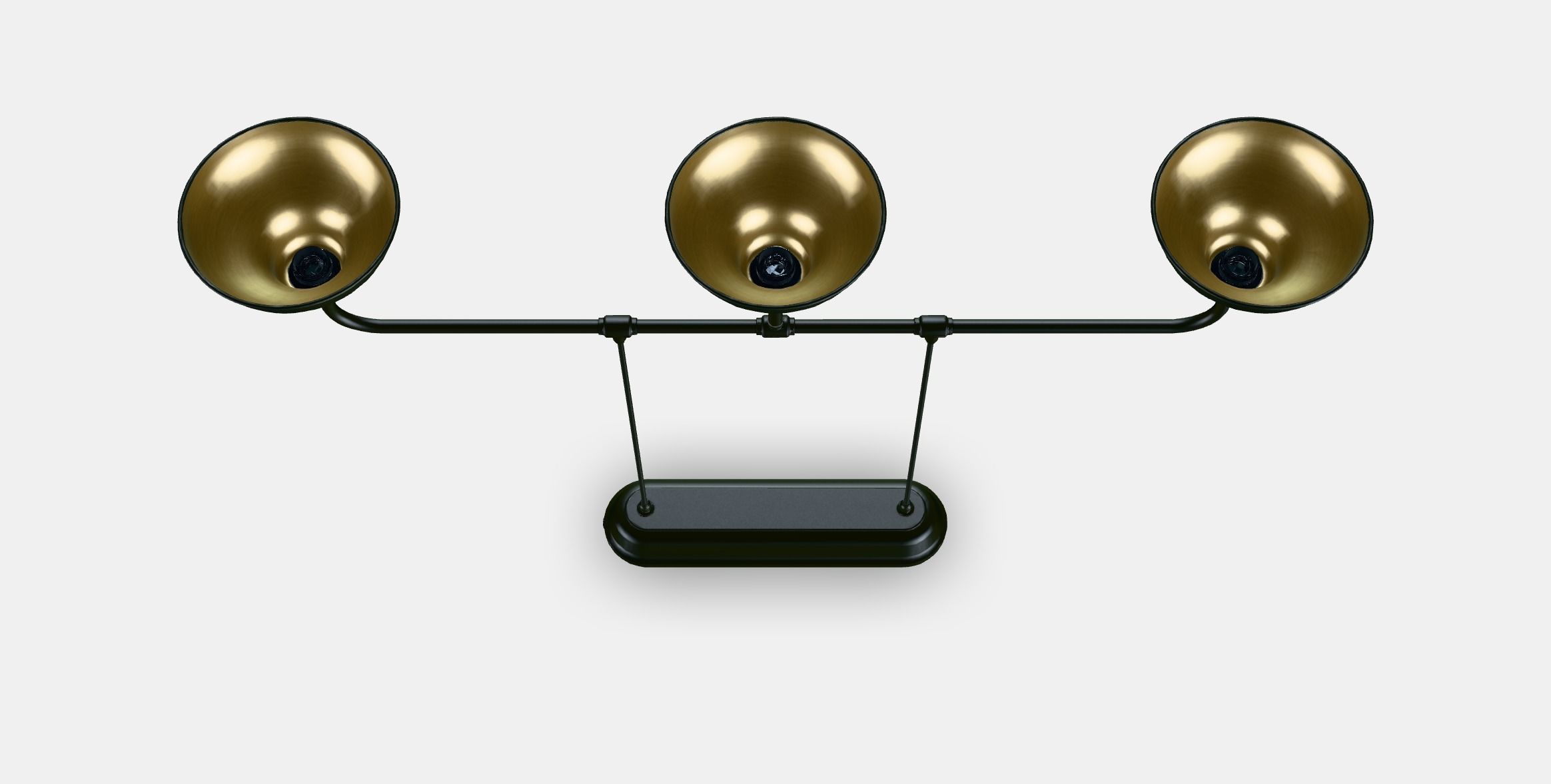 AGUNNARYD Pendant lamp with 3 lamps Low-poly 3D model_5